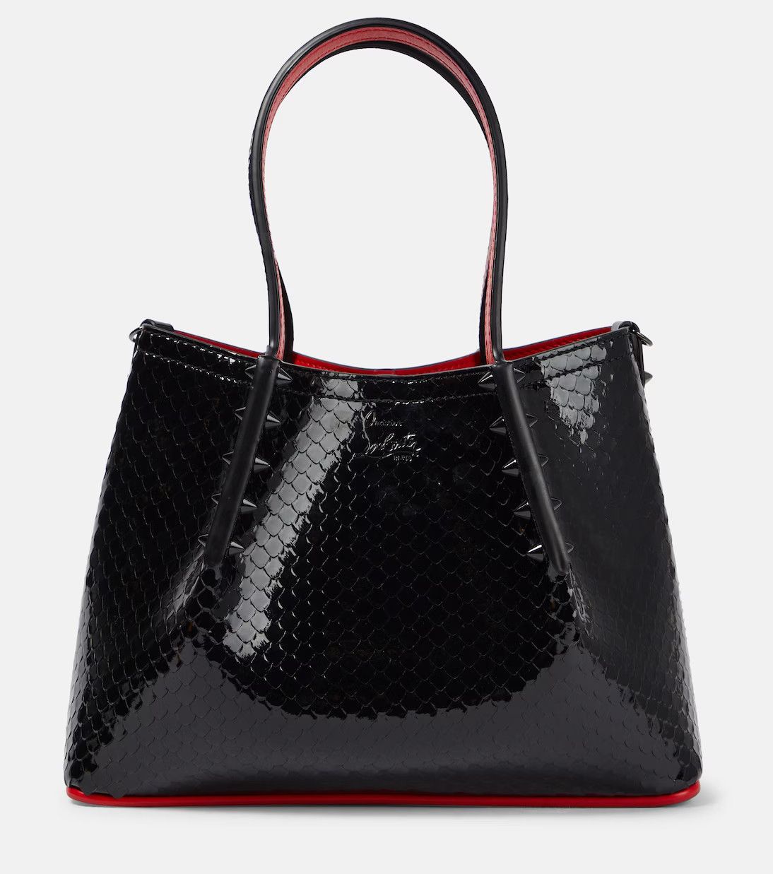 Christian Louboutin o1s1wg111124 Size: OS / Patent Leather Tote Bag in Black Size ONE SIZE - 1 Thumbnail
