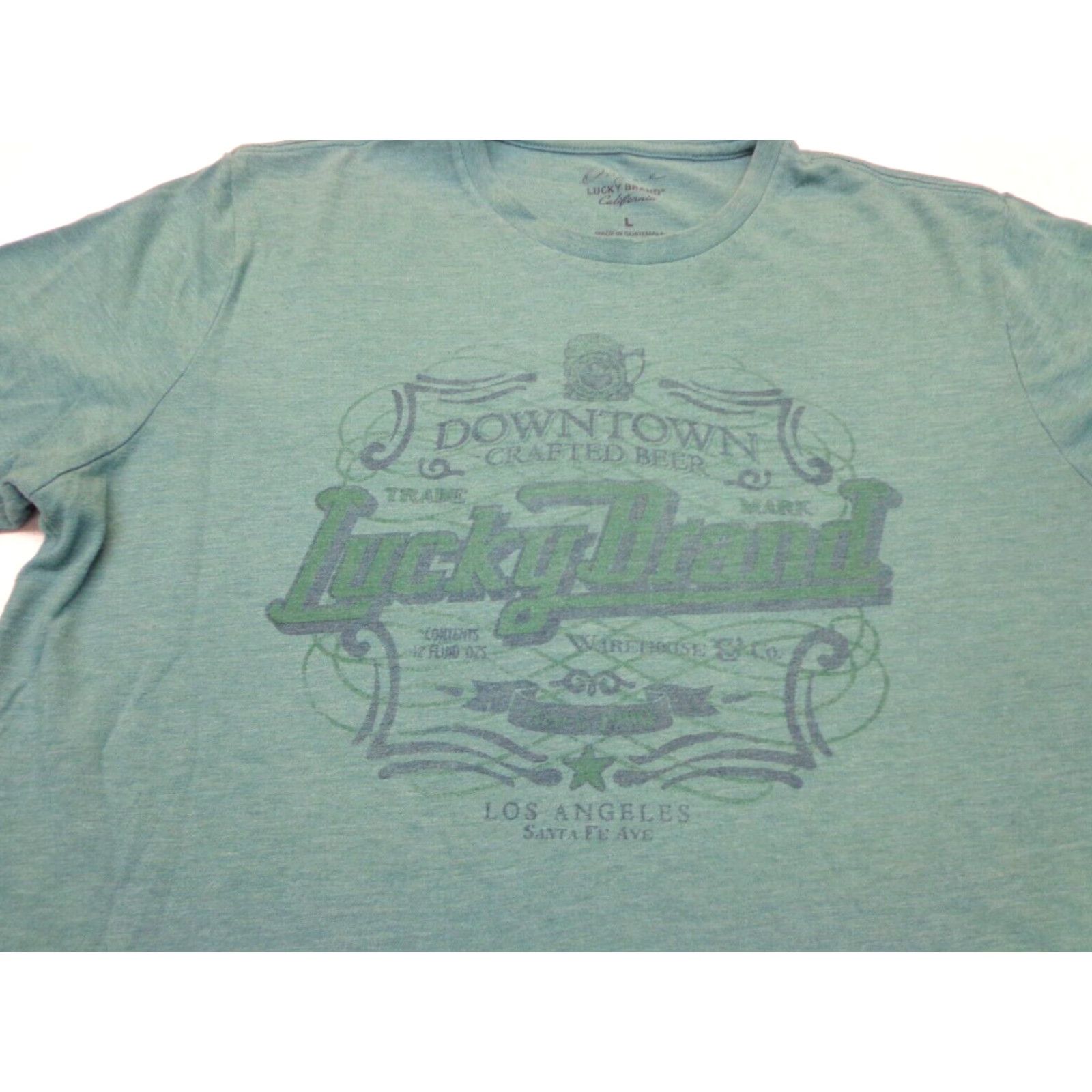 Lucky Brand Lucky Brand Downtown Crafted Beer Graphic T Shirt Size L Men Size US L / EU 52-54 / 3 - 2 Thumbnail
