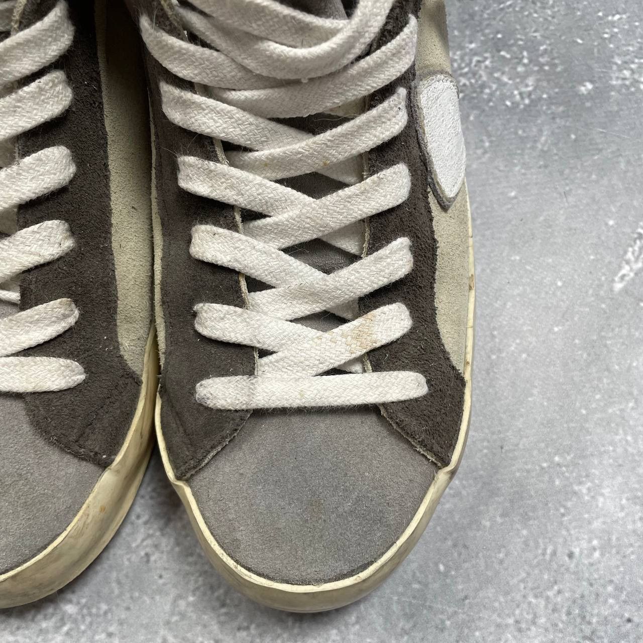 Philippe Model Philippe Model Hi Top Suede Sneakers Women’s Beige/ Gray 38 Size US 8 / IT 38 - 18 Thumbnail