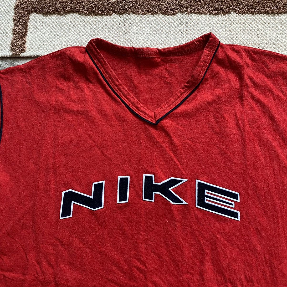 Nike VINTAGE NIKE BIG LOGO DRILL TANK TOP Size US XL / EU 56 / 4 - 3 Thumbnail
