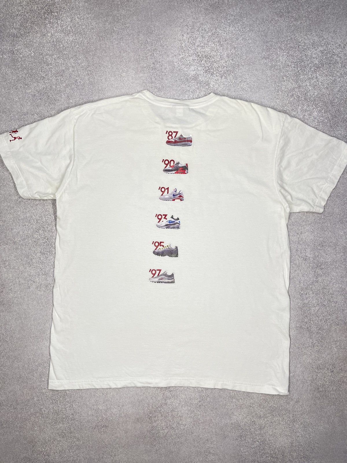 Nike Vintage Nike Air Max White T Shirt Archive Sneakers Y2K TN Size US XL / EU 56 / 4 - 2 Thumbnail