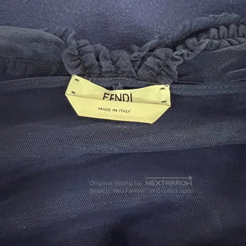 Fendi Fendi Solid-colored polyester viscose chiffon/lace blouse Size XS / US 0-2 / IT 36-38 - 7 Thumbnail