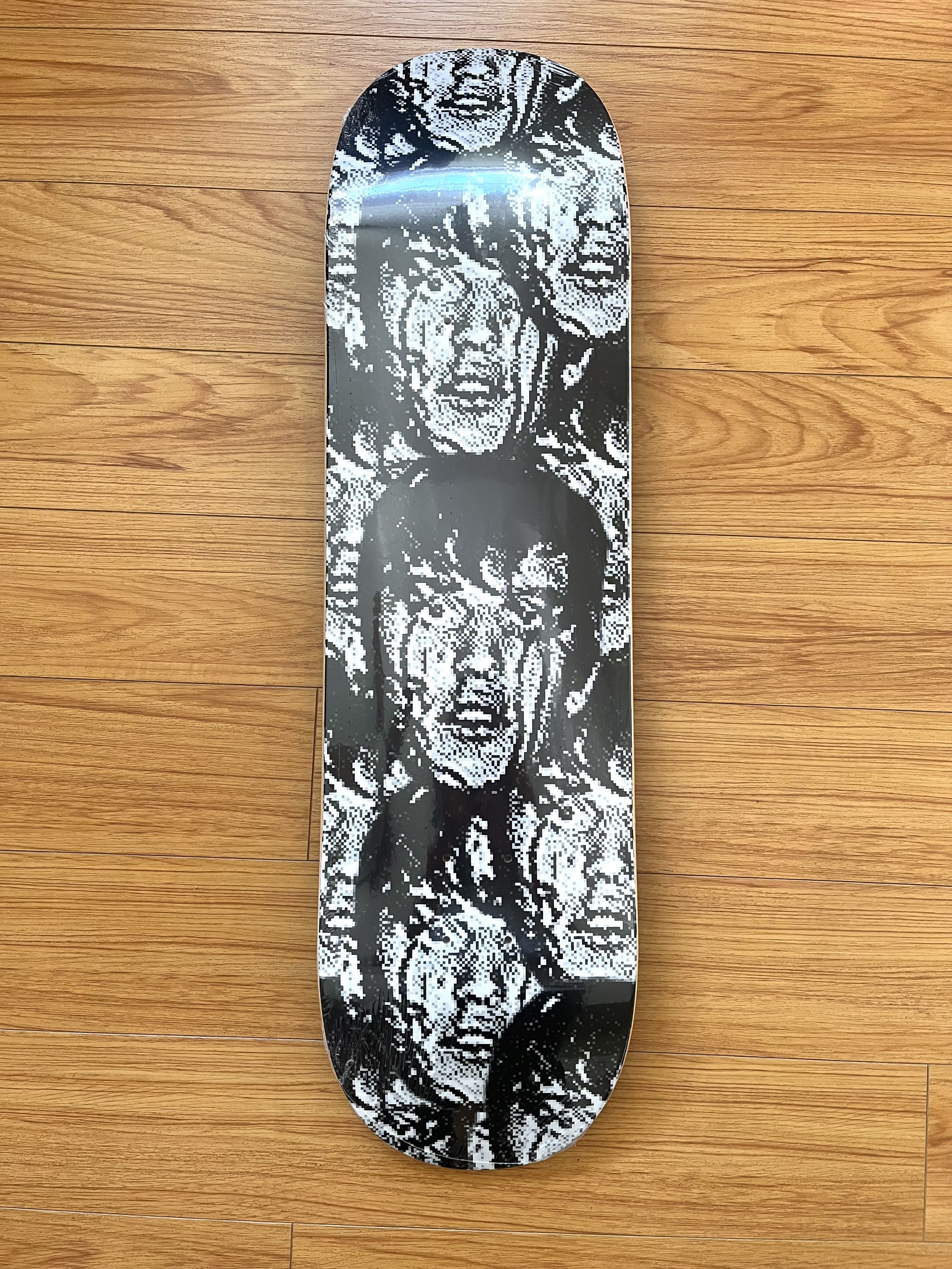 image of Golf Wang Punk Face Skateboard 8.5" Tyler The Creator in Black/White, Men's