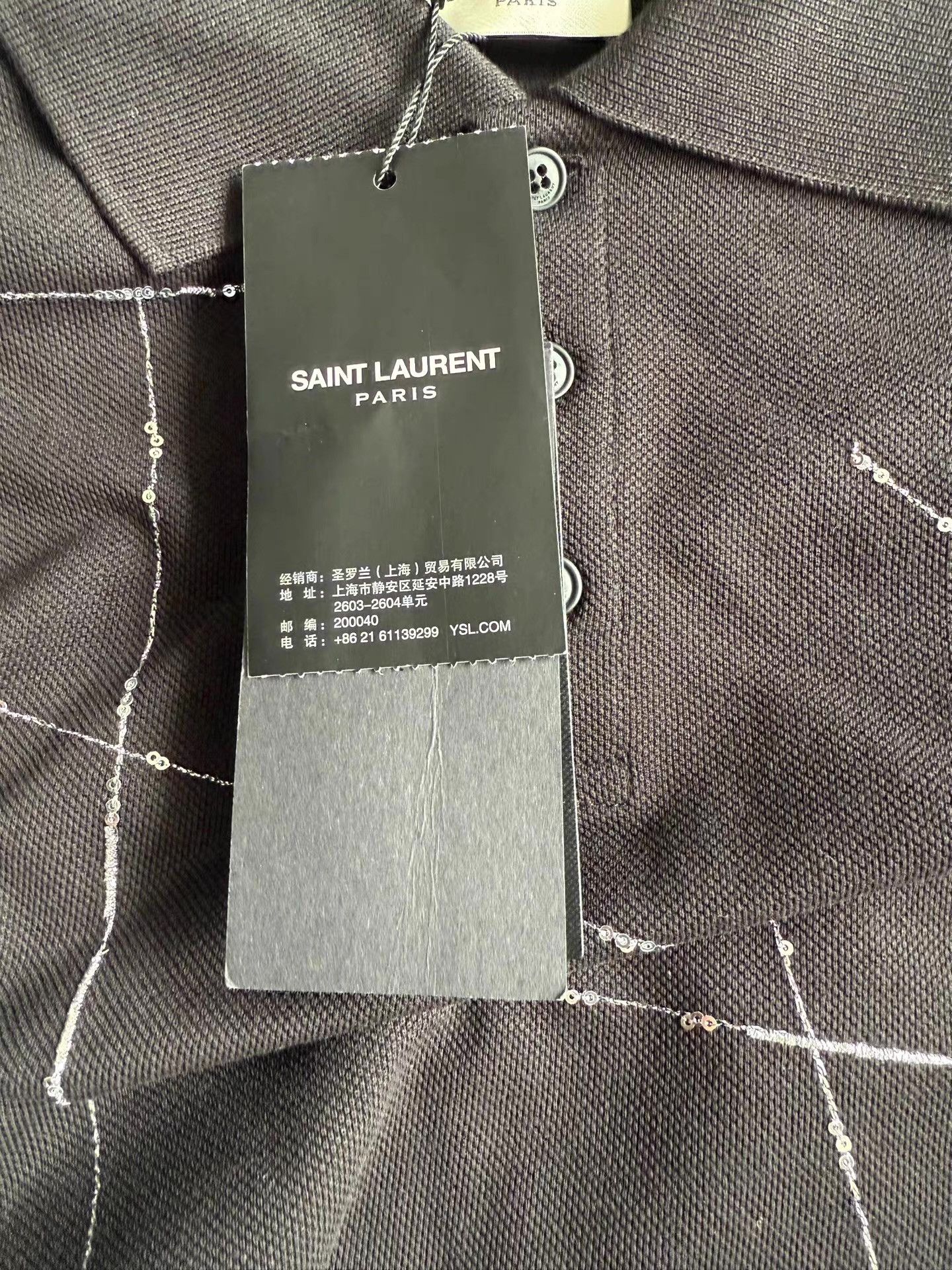 Saint Laurent Paris Saint Laurent Men's Runway Polo Shirt Ｑ22 Size US M / EU 48-50 / 2 - 4 Thumbnail
