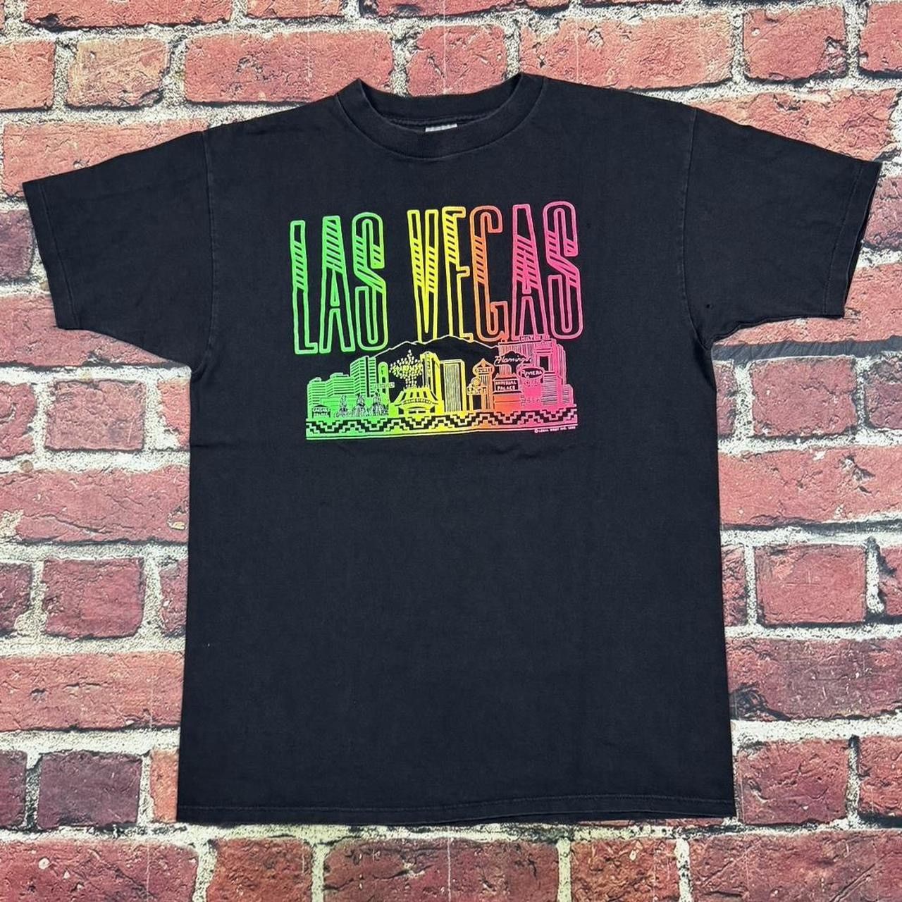 Other Vintage 90s Las Vegas Strip Casinos Neon Tee Single Stitch Size US L / EU 52-54 / 3 - 2 Thumbnail