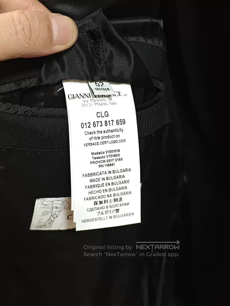 Versace Versace Men's suit wool suit Size 52S - 7 Thumbnail