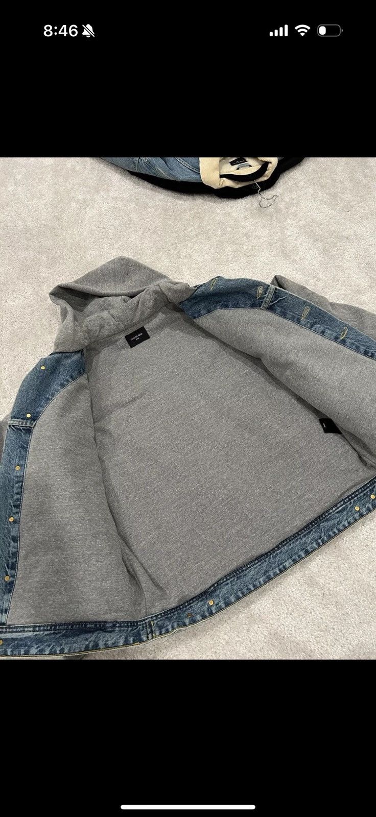 Fear of God Fear Of God Denim Hoodie 5th Collection Size US M / EU 48-50 / 2 - 6 Thumbnail