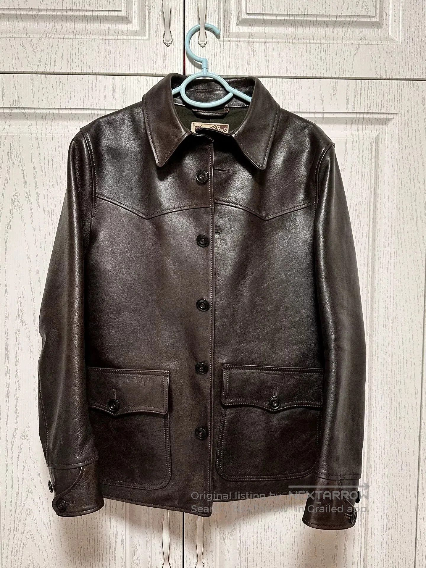 Y'2 Leather Y'2LEATHER Vintage Horsehide Trucker Jacket. Size US XXS / EU 40 - 2 Thumbnail