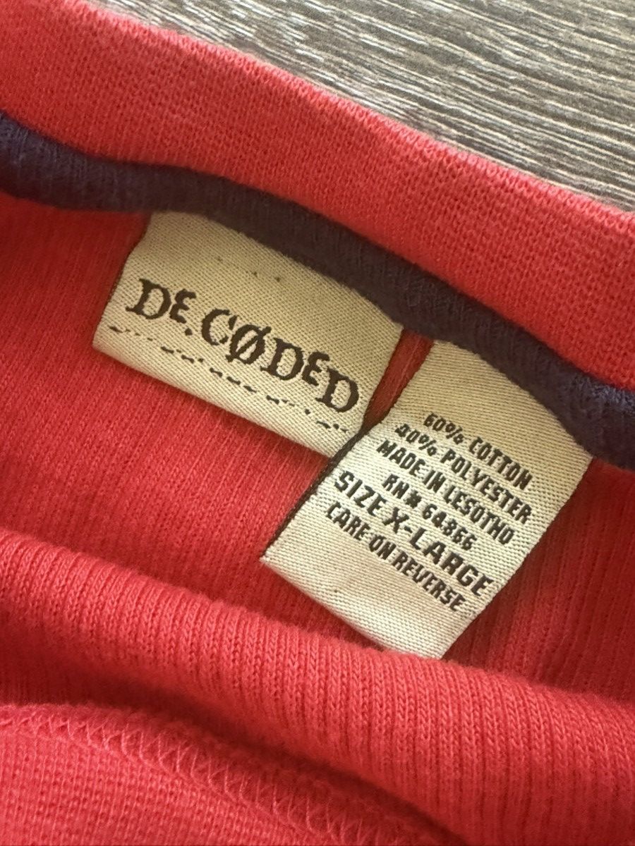 Vintage Decoded Red Short Sleeve Shirt Size XL / US 12-14 / IT 48-50 - 2 Thumbnail