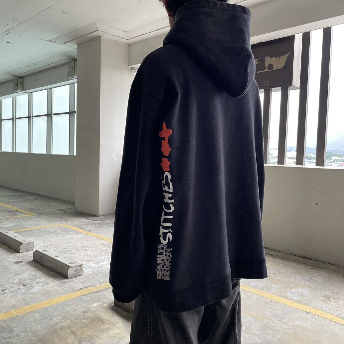 Marithe + Francois Girbaud Vintage MFG Marithe Francois Girbaud Oversize Hoodie Size US XL / EU 56 / 4 - 8 Thumbnail