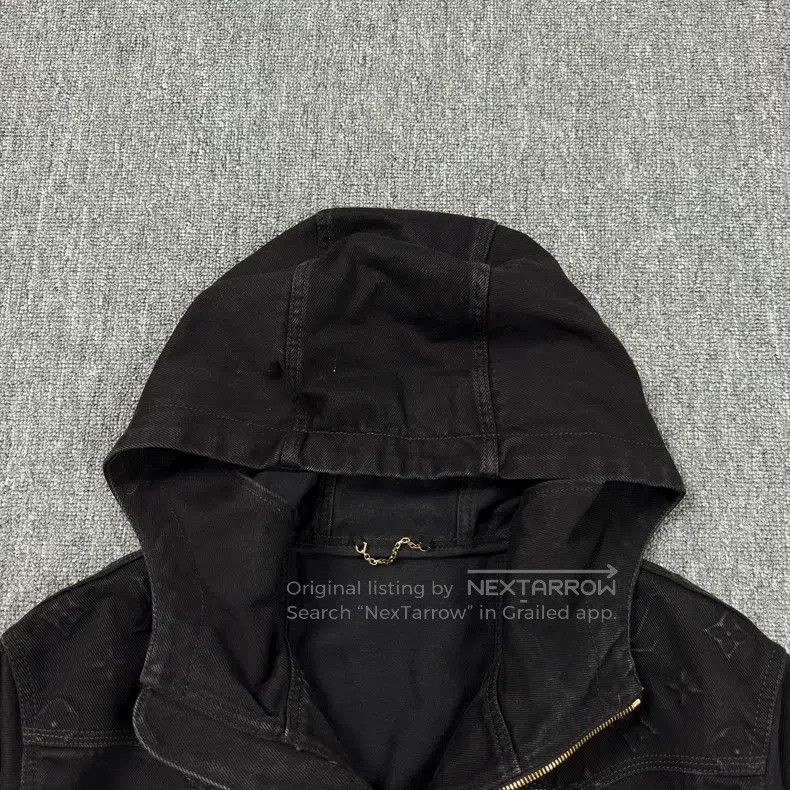 Louis Vuitton Louis Vuitton Black lumberjack full-print hooded denim jac Size US M / EU 48-50 / 2 - 2 Thumbnail
