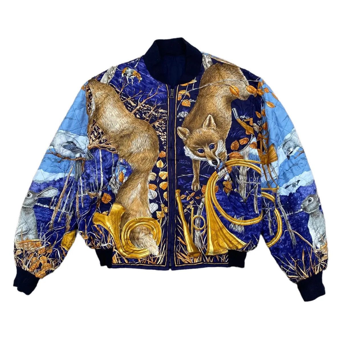 Hermes Hermes Carl de parcevaux Reversible Silk Jacket Size US M / EU 48-50 / 2 - 1 Thumbnail