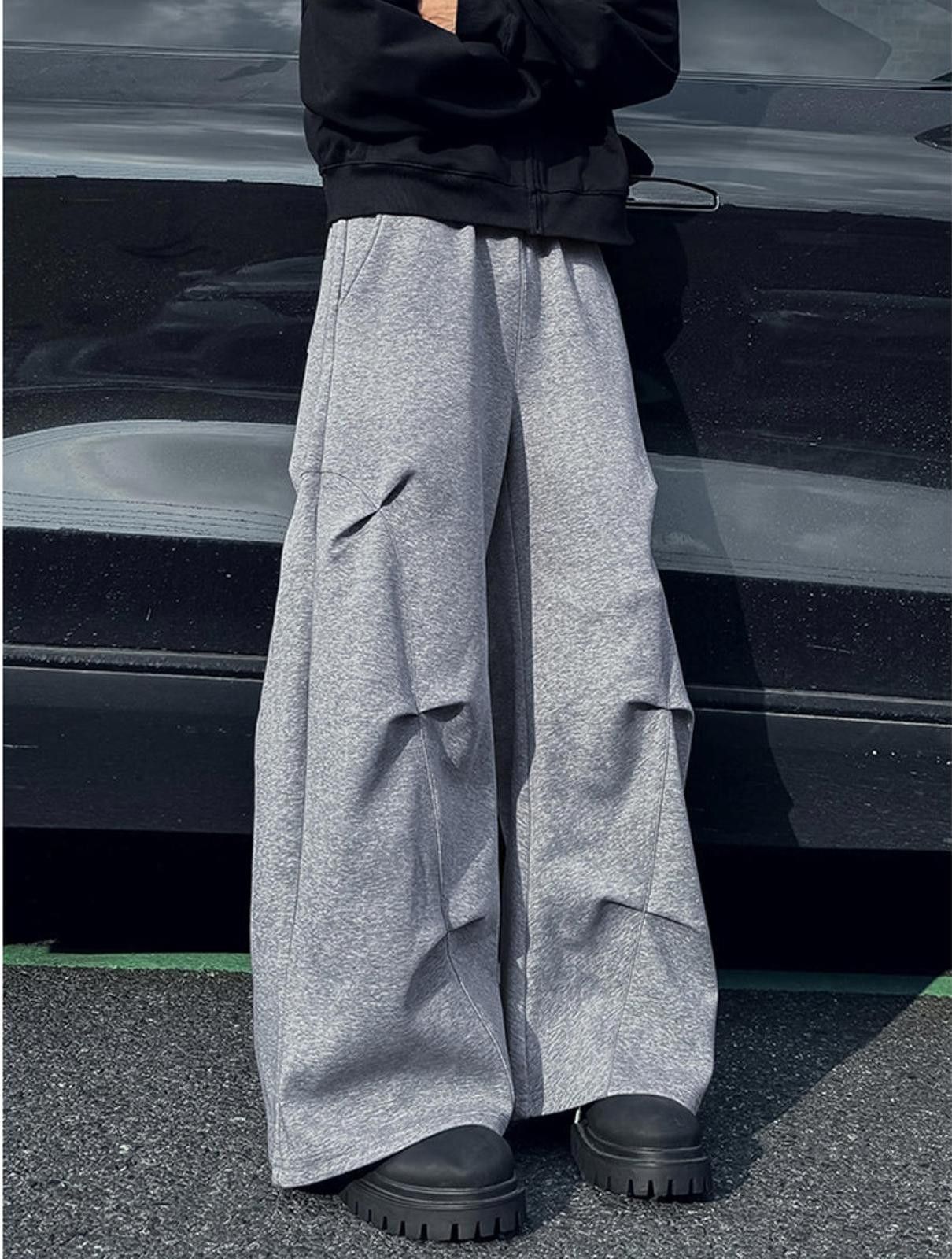 Vintage Pleated Crease Wide-leg Mopping Casual Pants Size US 32 / EU 48 - 6 Thumbnail
