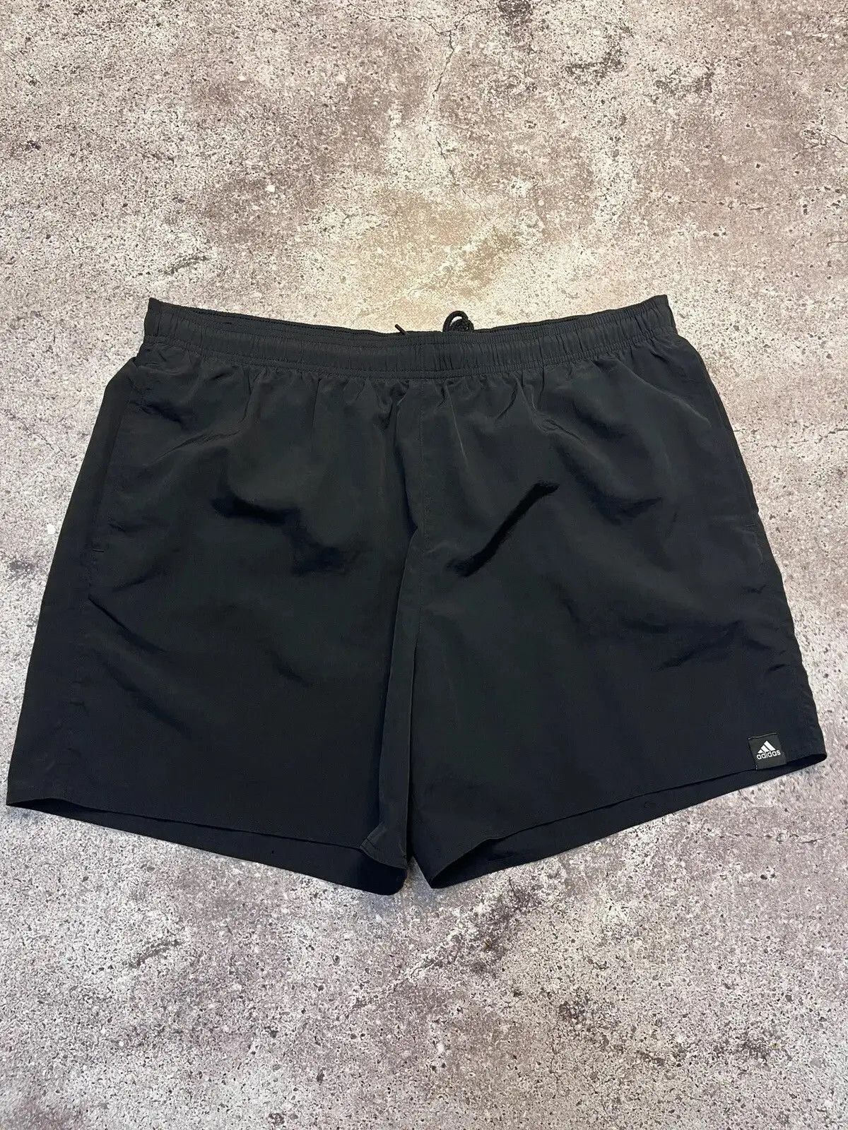 Adidas Vintage Adidas Black Swim Shorts XL Mesh Lined Size US 35 - 1 Thumbnail