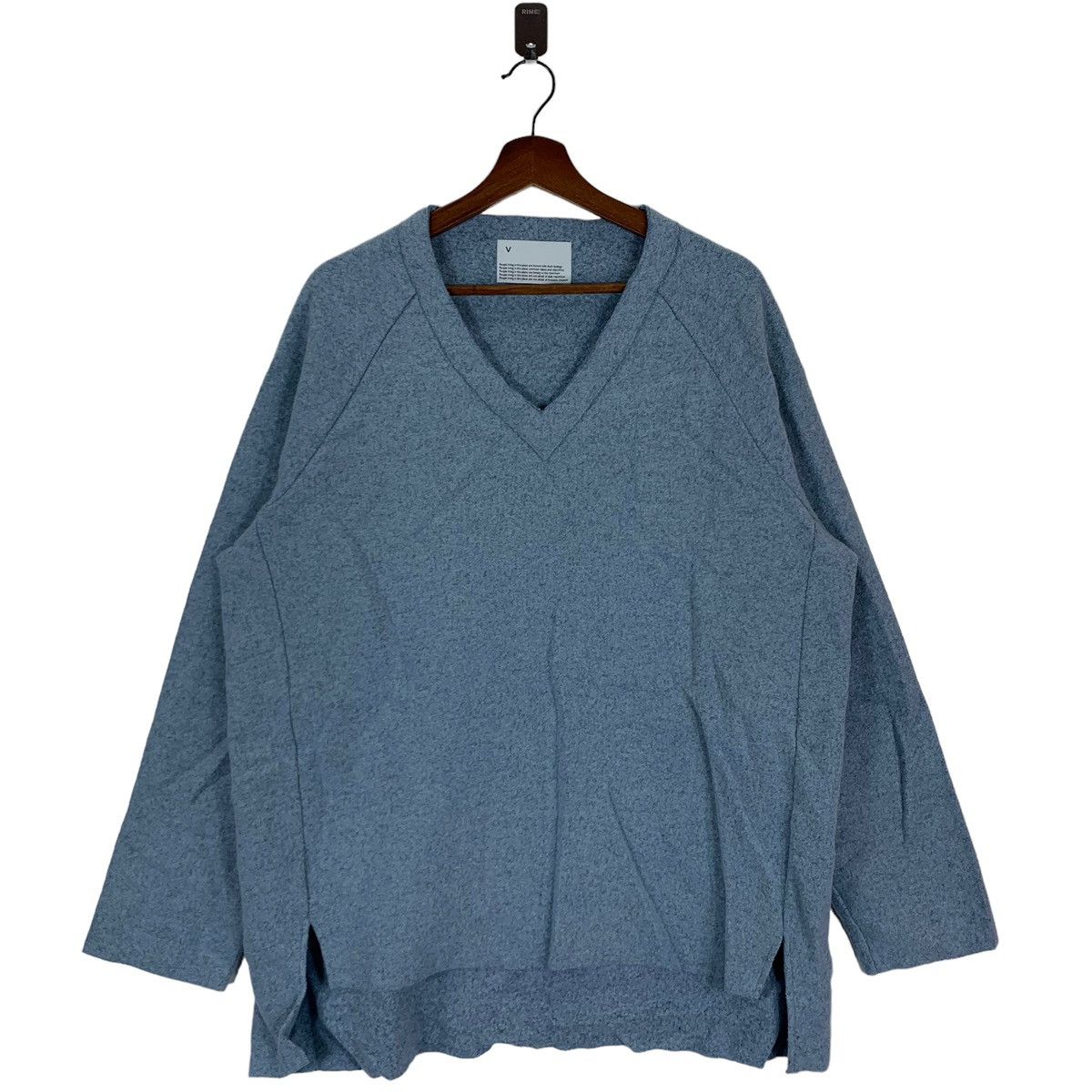 image of Voaaov Wool Sweater in Blue, Men's (Size Medium)