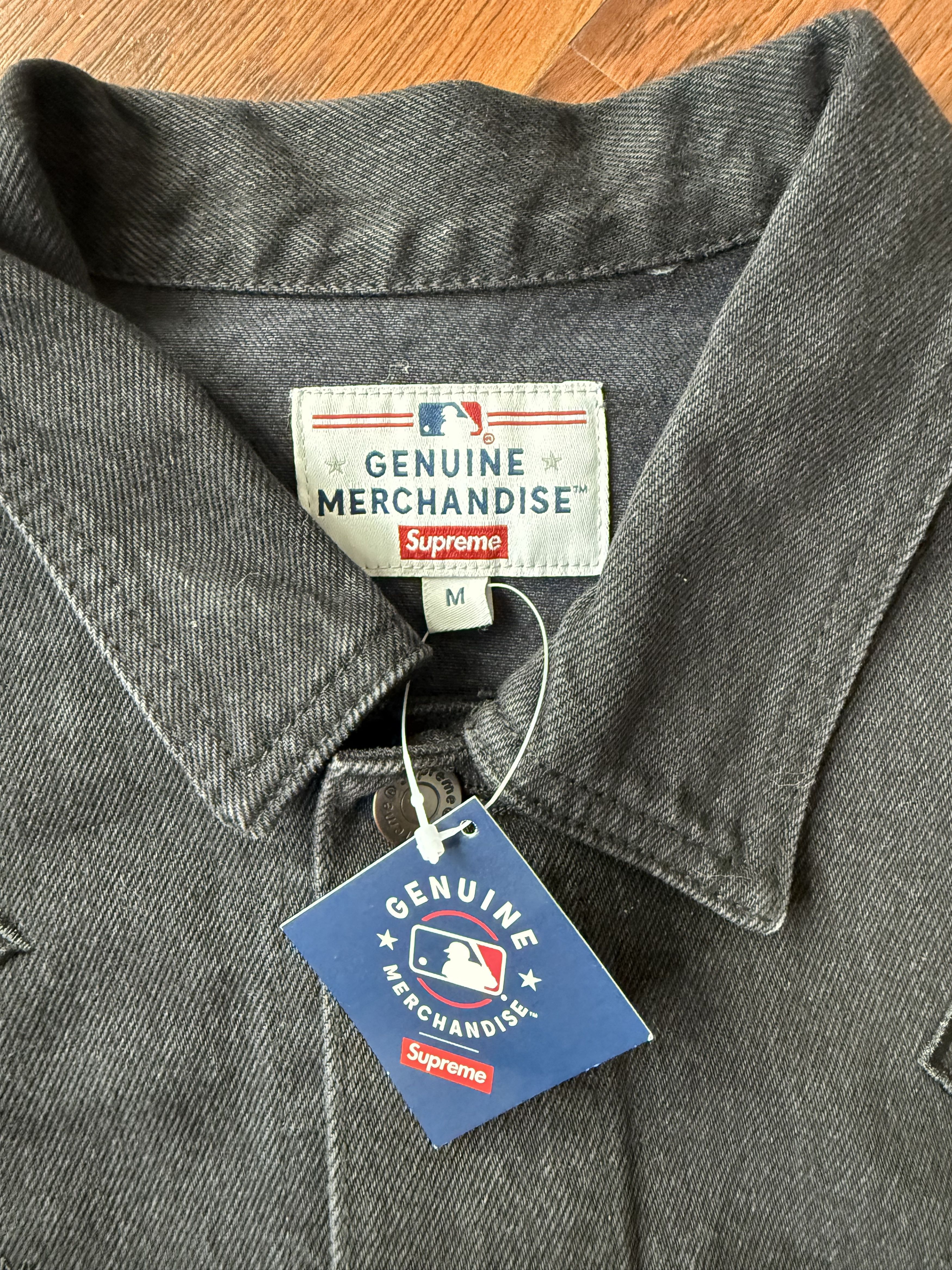 47 Brand × New York Yankees × Supreme Supreme x New York Yankees Trucker Jacket 2021 BNWT Black M Size US M / EU 48-50 / 2 - 4 Thumbnail
