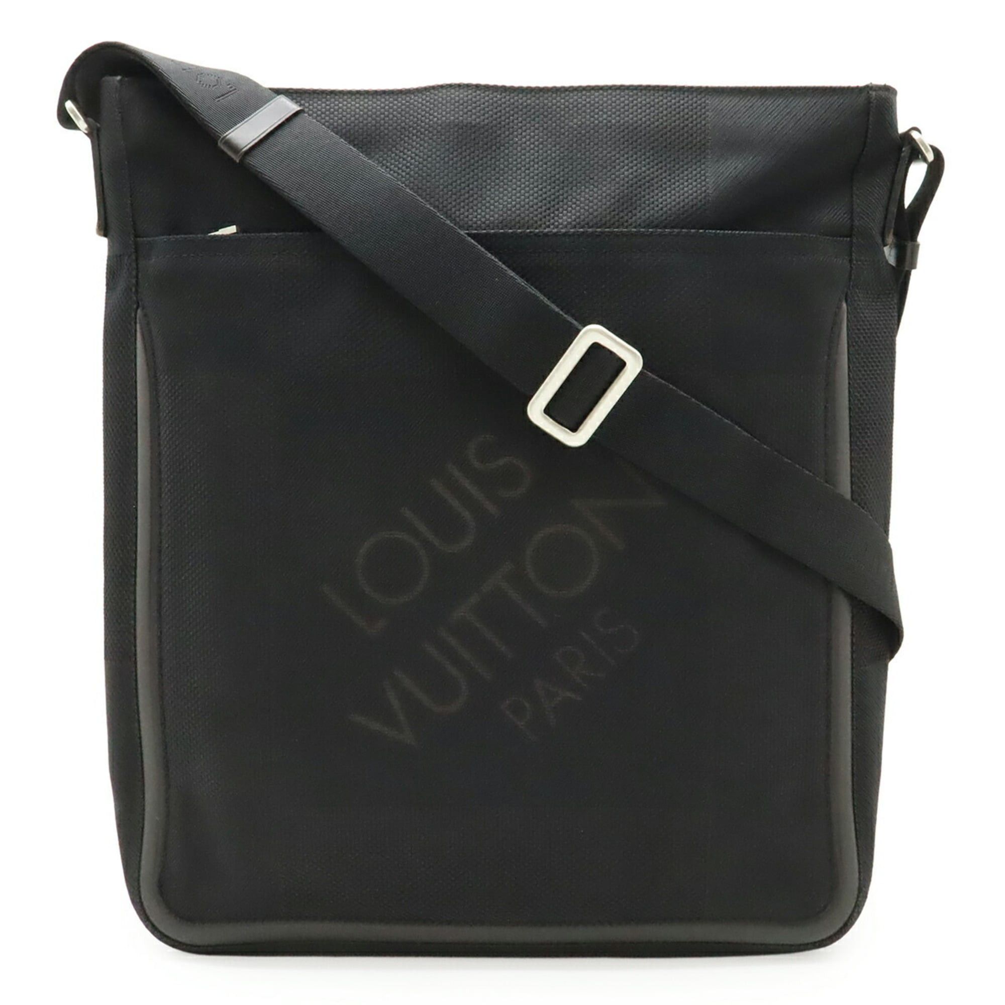 Louis Vuitton LOUIS VUITTON Damier Geant Companion Shoulder Bag, Noir (Black), M93047 Size ONE SIZE - 1 Thumbnail