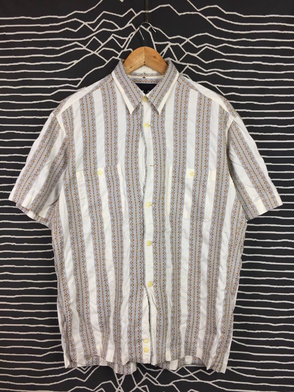 Other Vtg Christian Aujard Homme Aztec Motive Button Up Shirt Size US L / EU 52-54 / 3 - 2 Thumbnail