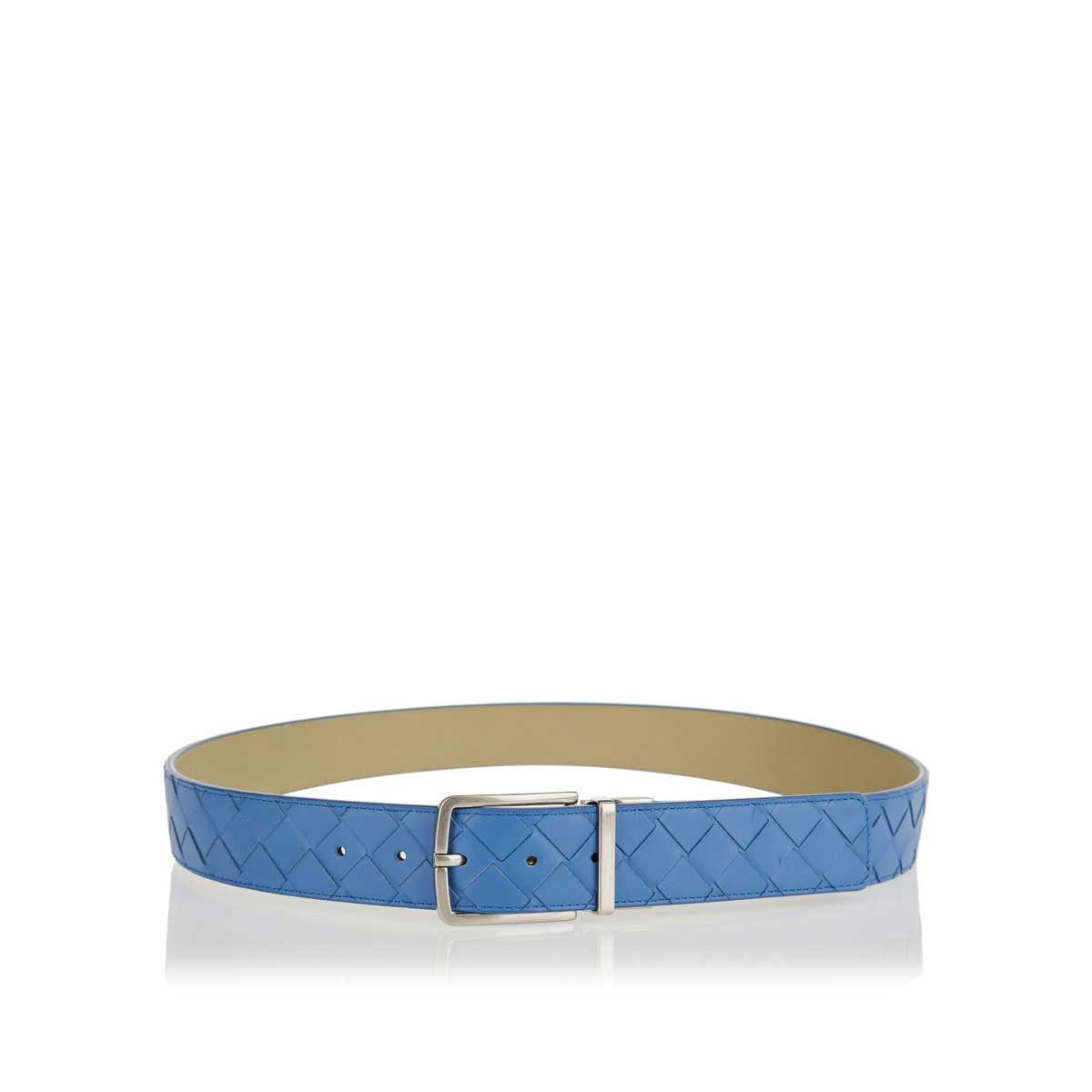 Bottega Veneta o1bcso1str0824 Size : 100 / Intrecciato Reversible Belt Blue Size 38 - 2 Thumbnail