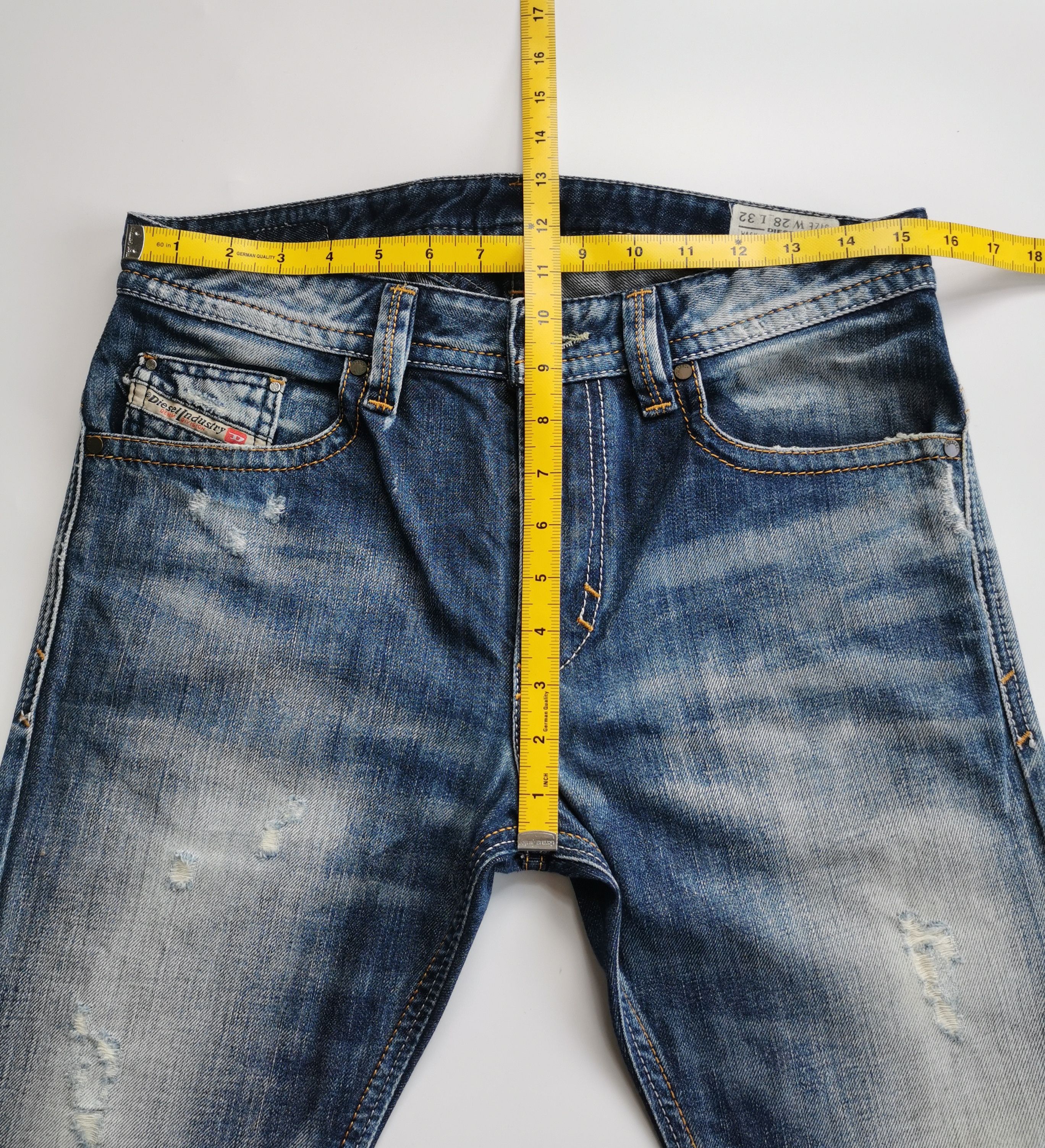 Diesel Diesel thavar slim skinny faded distressed Size US 30 / EU 46 - 3 Thumbnail