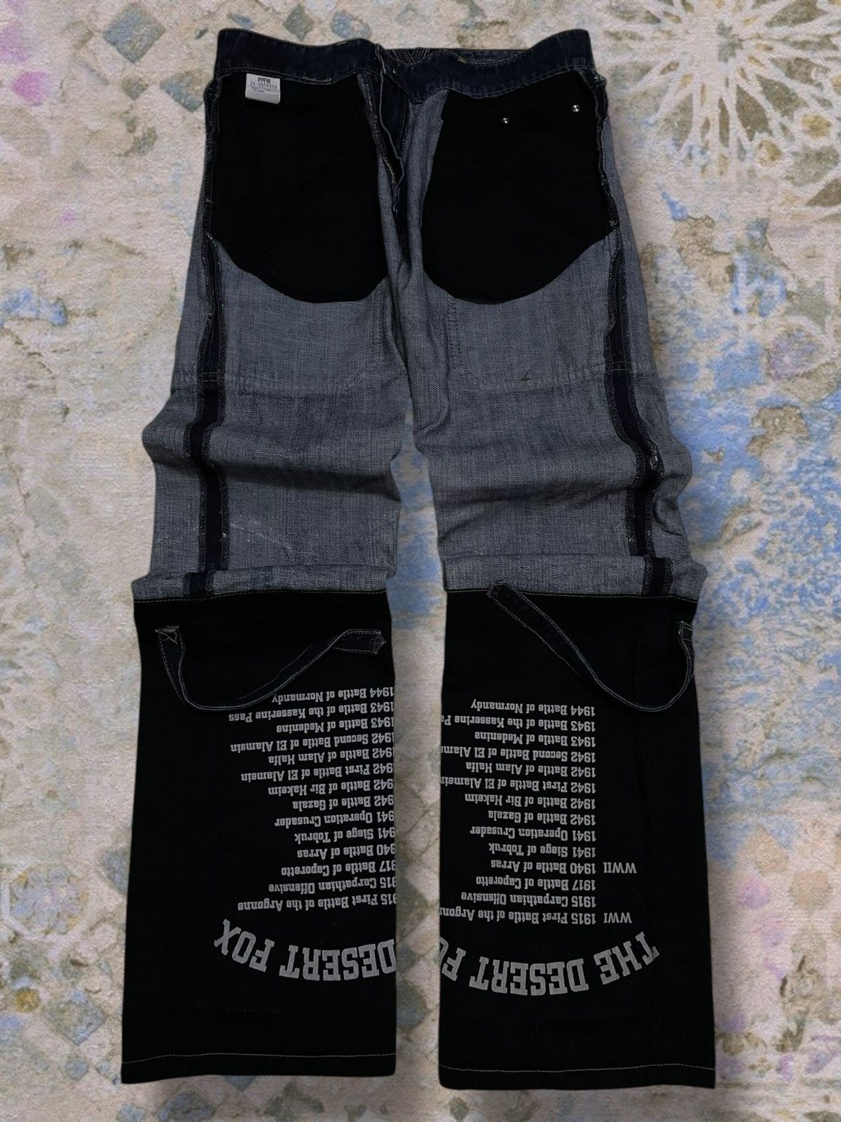 PPFM Vintage Authentic Og Designer Japan PPFM World War Denim Size US 31 - 17 Thumbnail