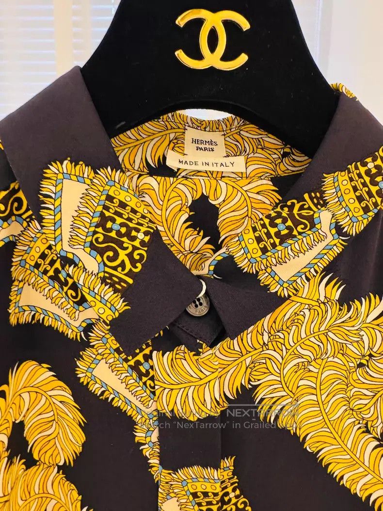 Hermes Hermes Silk Printed Patchwork Dress Size S / US 4 / IT 40 - 4 Thumbnail