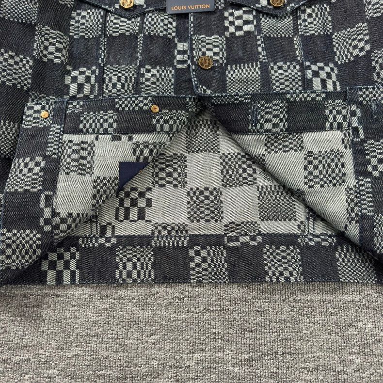 Louis Vuitton Louis Vuitton Checkerboard denim jacket 2502-Nextarrow Size US L / EU 52-54 / 3 - 3 Thumbnail