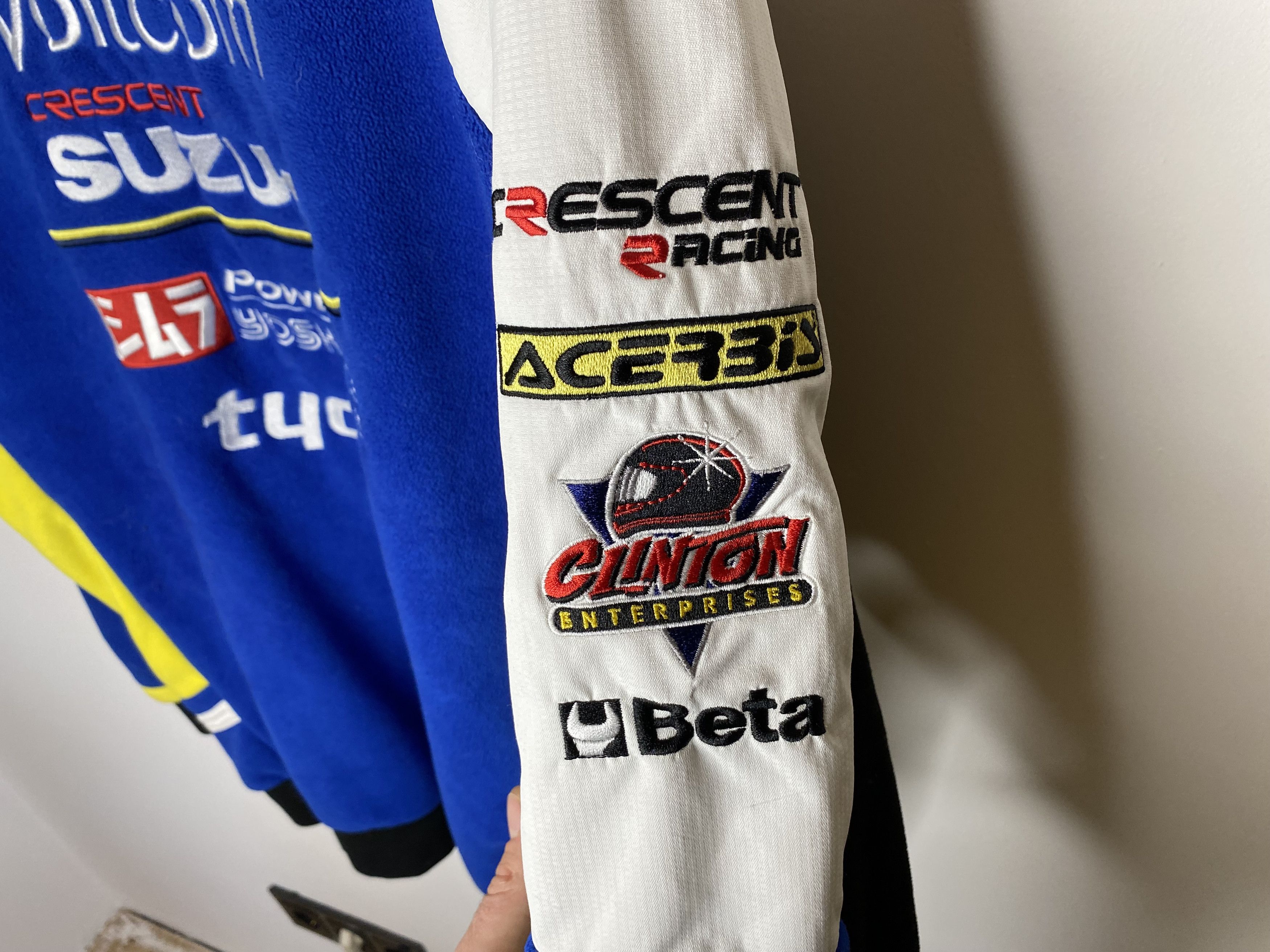 Honda SUZUKI TEAM COLLECTION TYCO MOTO RACING GSX-R FLEECE JACKET Size US L / EU 52-54 / 3 - 4 Thumbnail