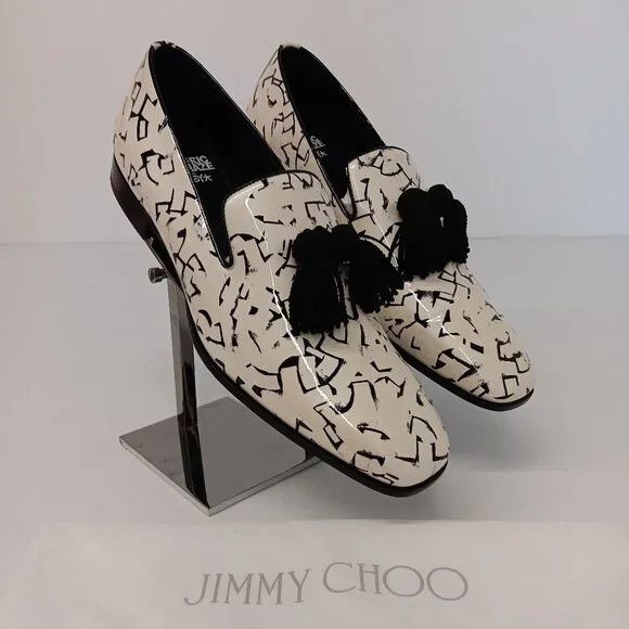 Jimmy Choo Jimmy Choo Patent Foxley Eric Haze Poggy Loafers - EU45/US12 Size US 12 / EU 45 - 1 Thumbnail