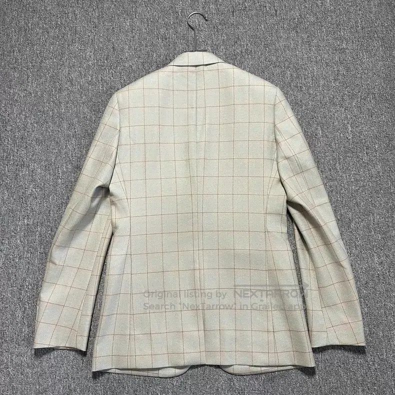 Dior Dior 23fw beige plaid sheep wool suit Size 44R - 3 Thumbnail