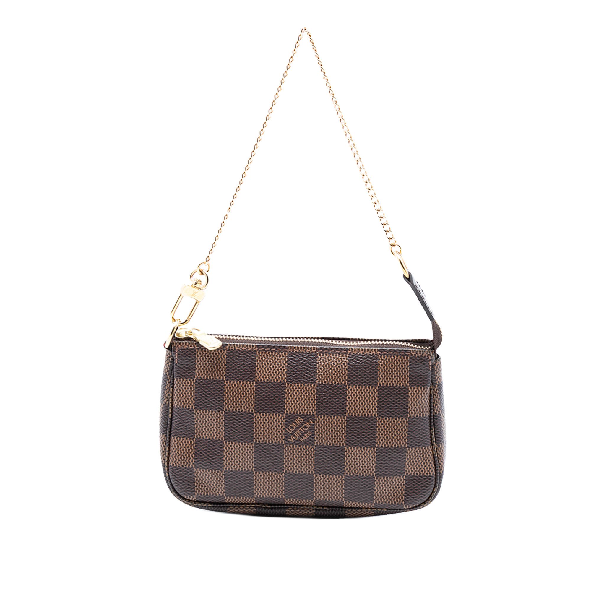 Louis Vuitton Louis Vuitton Damier Ebene Mini Pochette Accessoires Size ONE SIZE - 1 Thumbnail