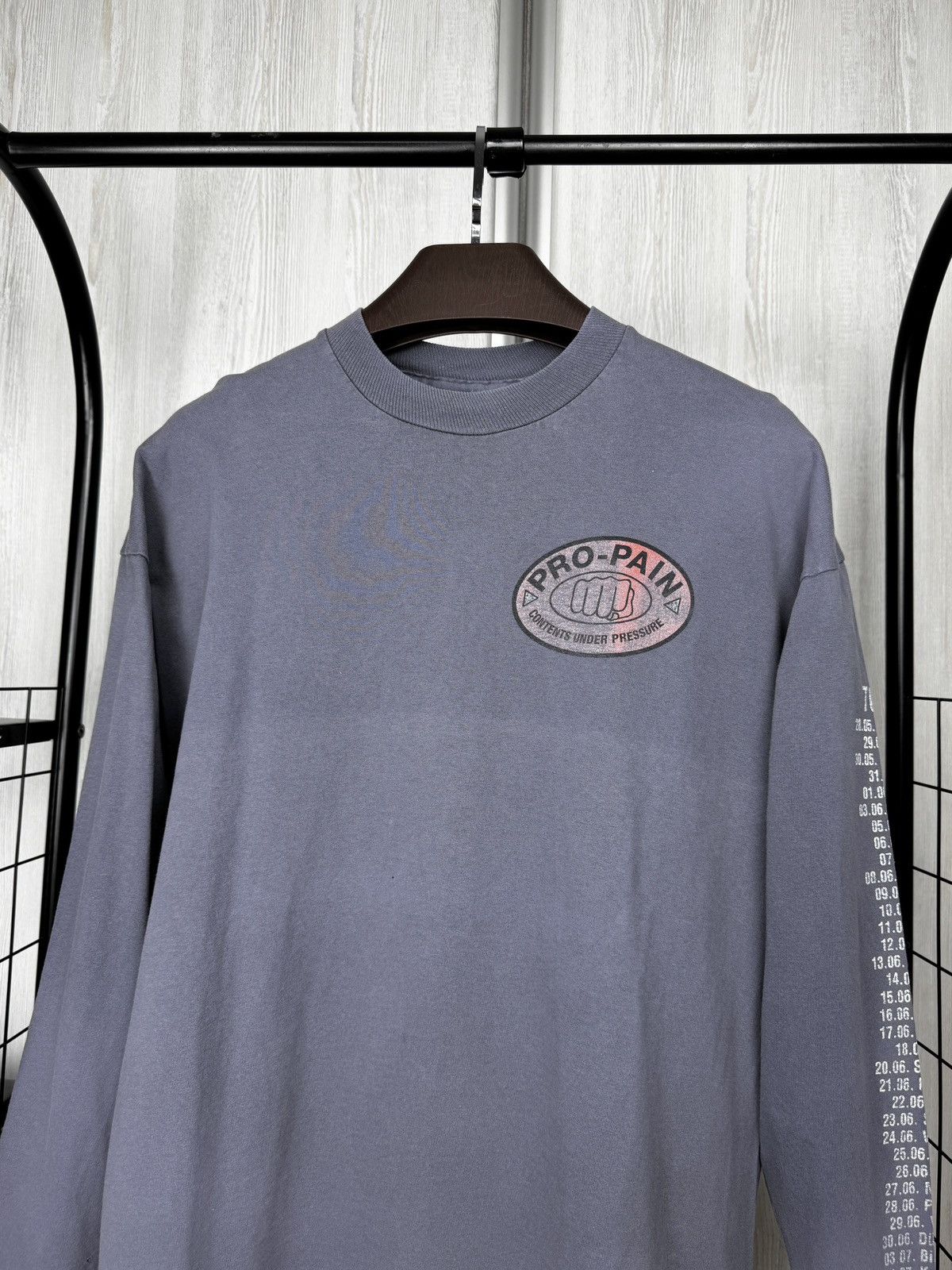 Fruit Of The Loom Vintage Pro Pain Contents Under Pressure Tour 1996 90s Tee Size US XL / EU 56 / 4 - 3 Thumbnail