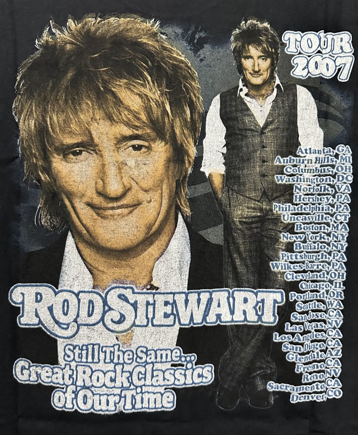Delta Rod Stewart Great Rock Classics Tour shirt Size US L / EU 52-54 / 3 - 9 Thumbnail
