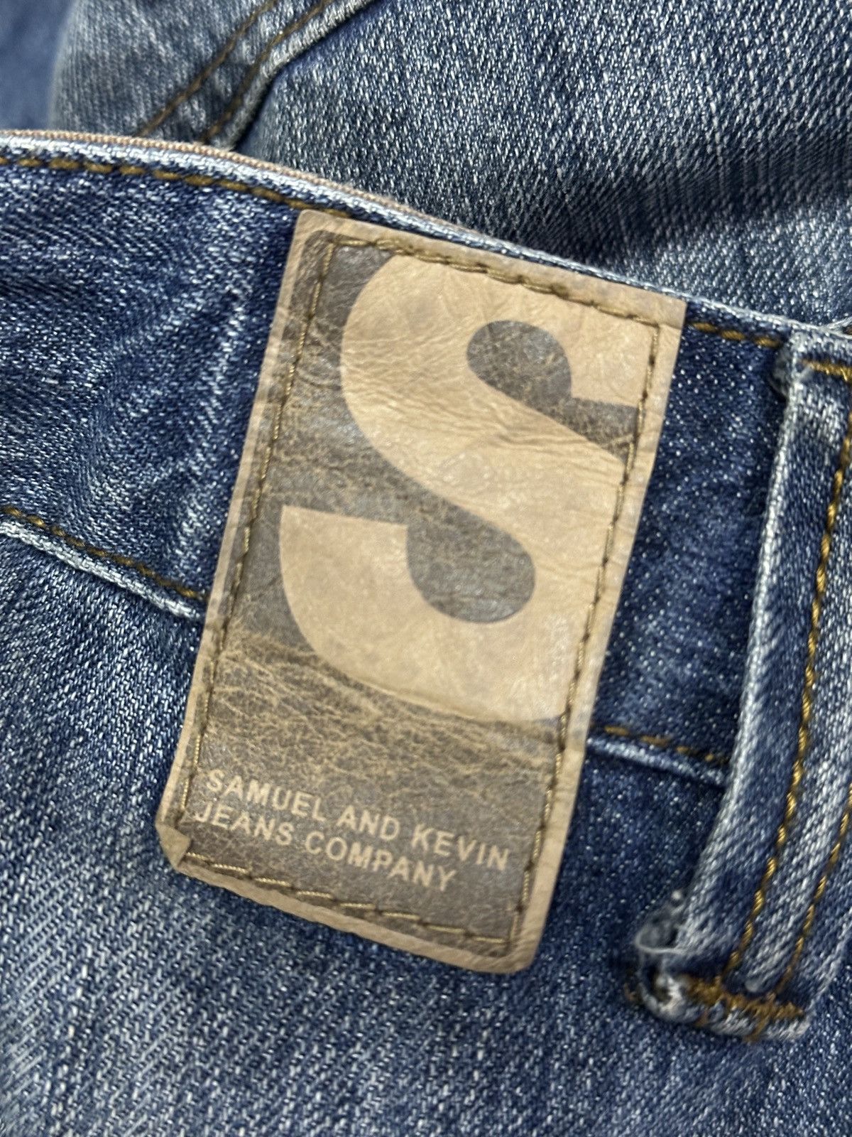 Japanese Brand Samuel Kevin Distress Denim Size US 34 / EU 50 - 9 Thumbnail
