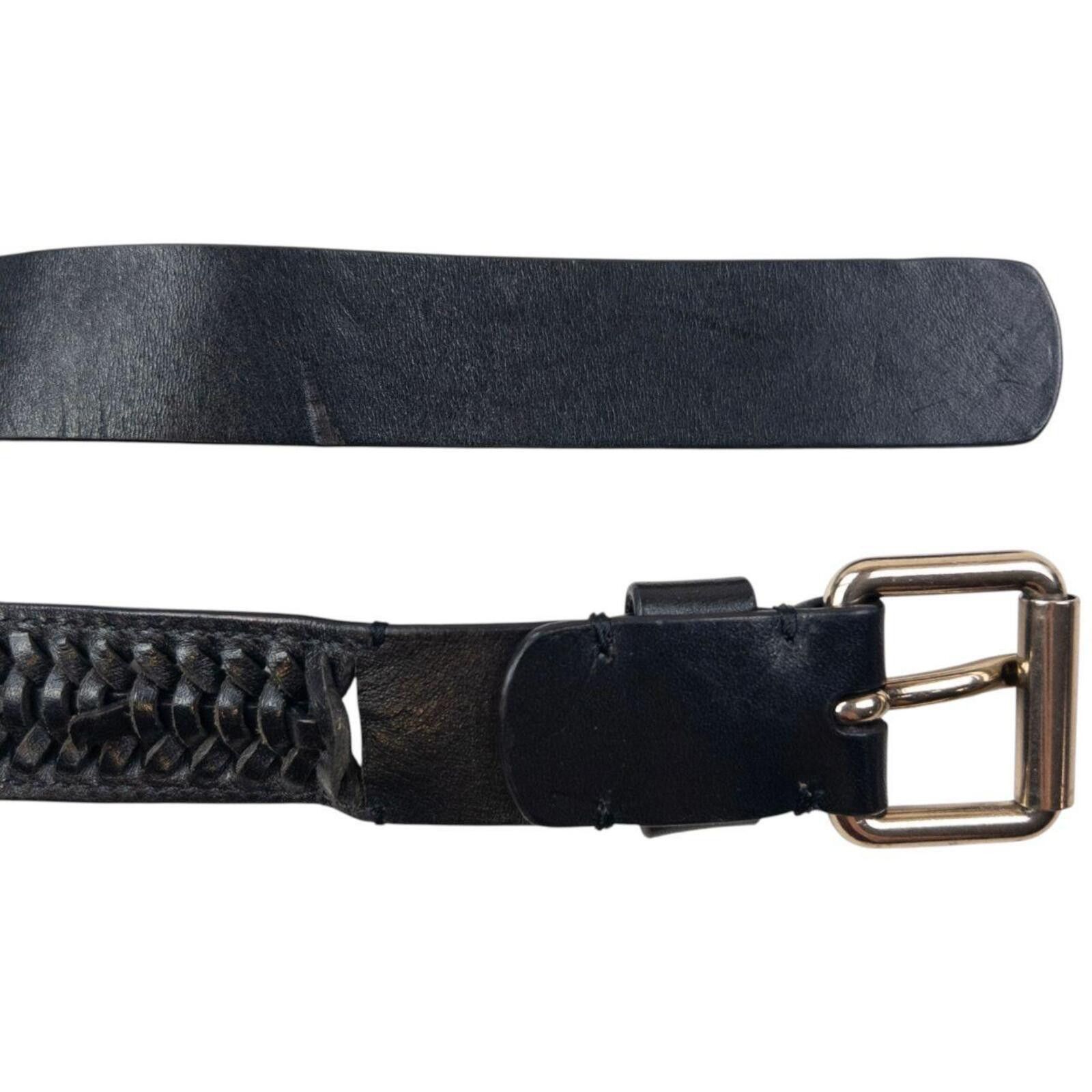 Burberry Vintage 2000s Burberry Braided Leather Belt Size W26 Size ONE SIZE - 5 Thumbnail