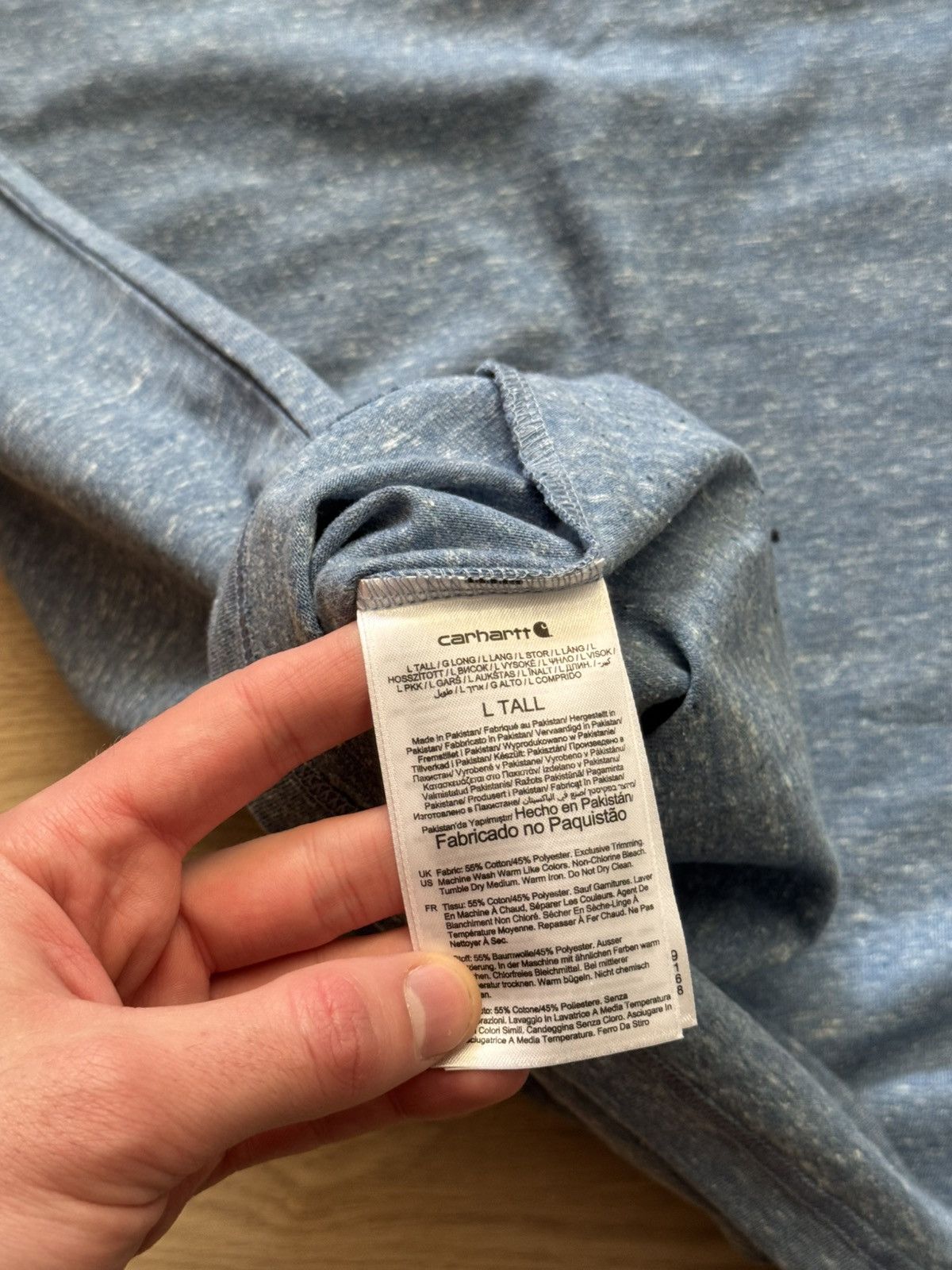 Carhartt Carhartt Loose Fit Tall Blue Pocket T-Shirt Size US XL / EU 56 / 4 - 5 Thumbnail