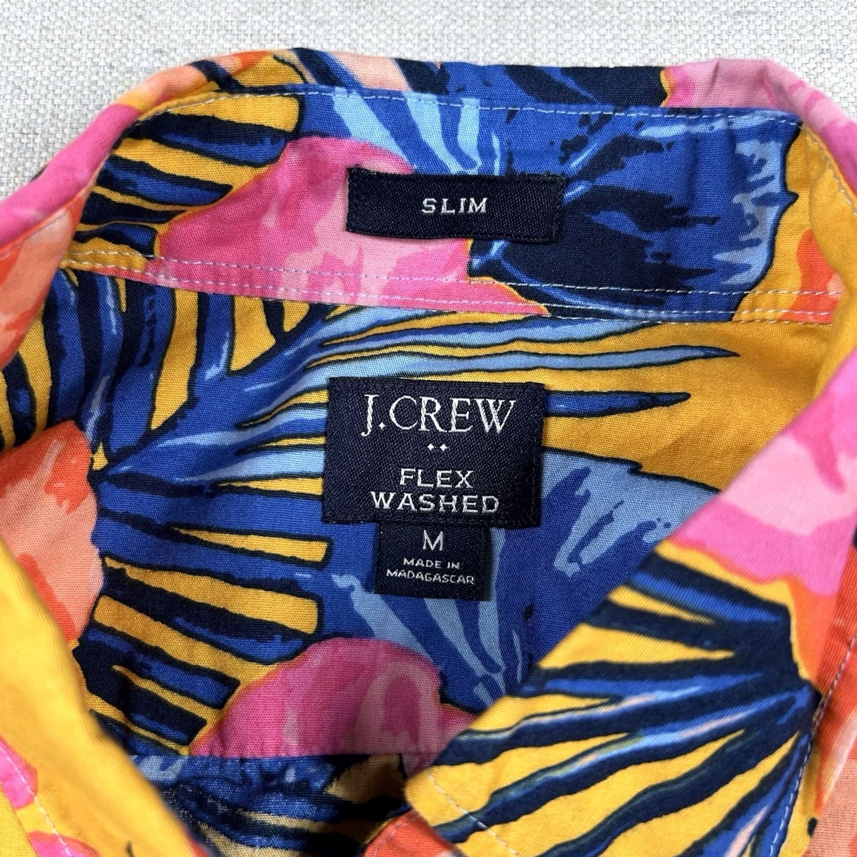 J.Crew J.CREW Shirt Mens M Floral Hawaiian Button-Down Poplin Resort Beach Aloha Size US M / EU 48-50 / 2 - 3 Thumbnail