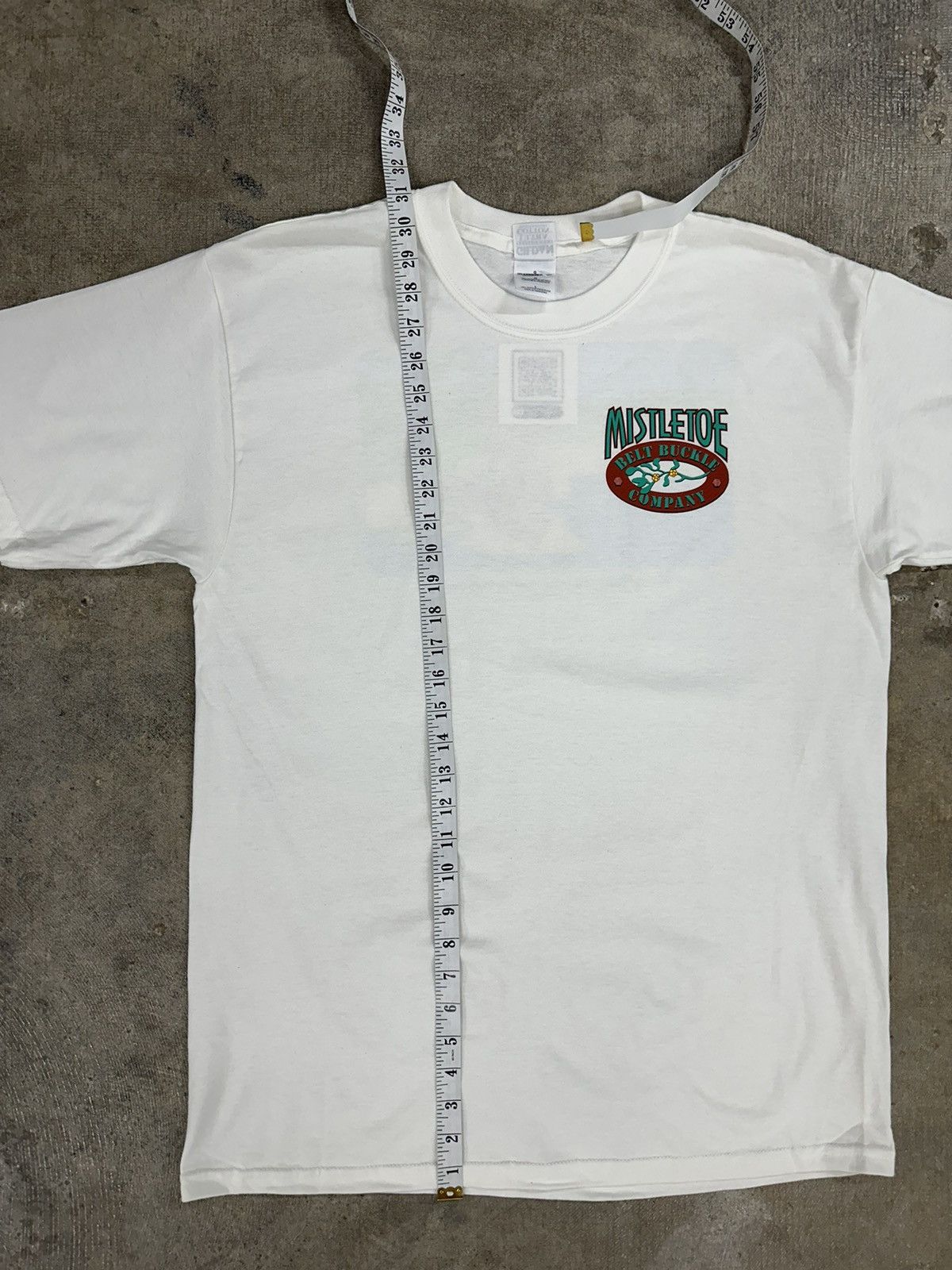 Gildan × Vintage Vintage 90s Mistletoe Belt Company Graphic Fishing T-Shirt Size US L / EU 52-54 / 3 - 12 Thumbnail