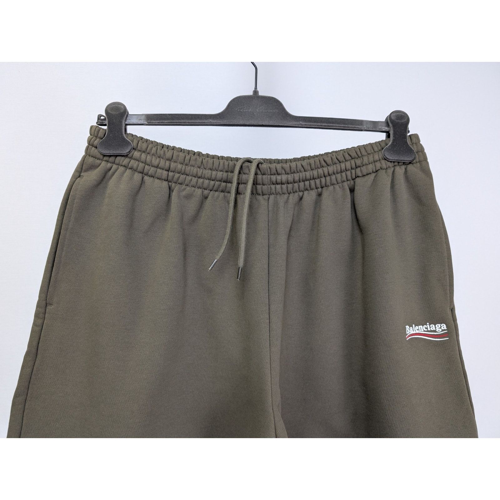 Balenciaga o1rshd1 Embro Pol Campgn Mol Boucleti Shorts Khaki/White/Red Size US 32 / EU 48 - 8 Thumbnail