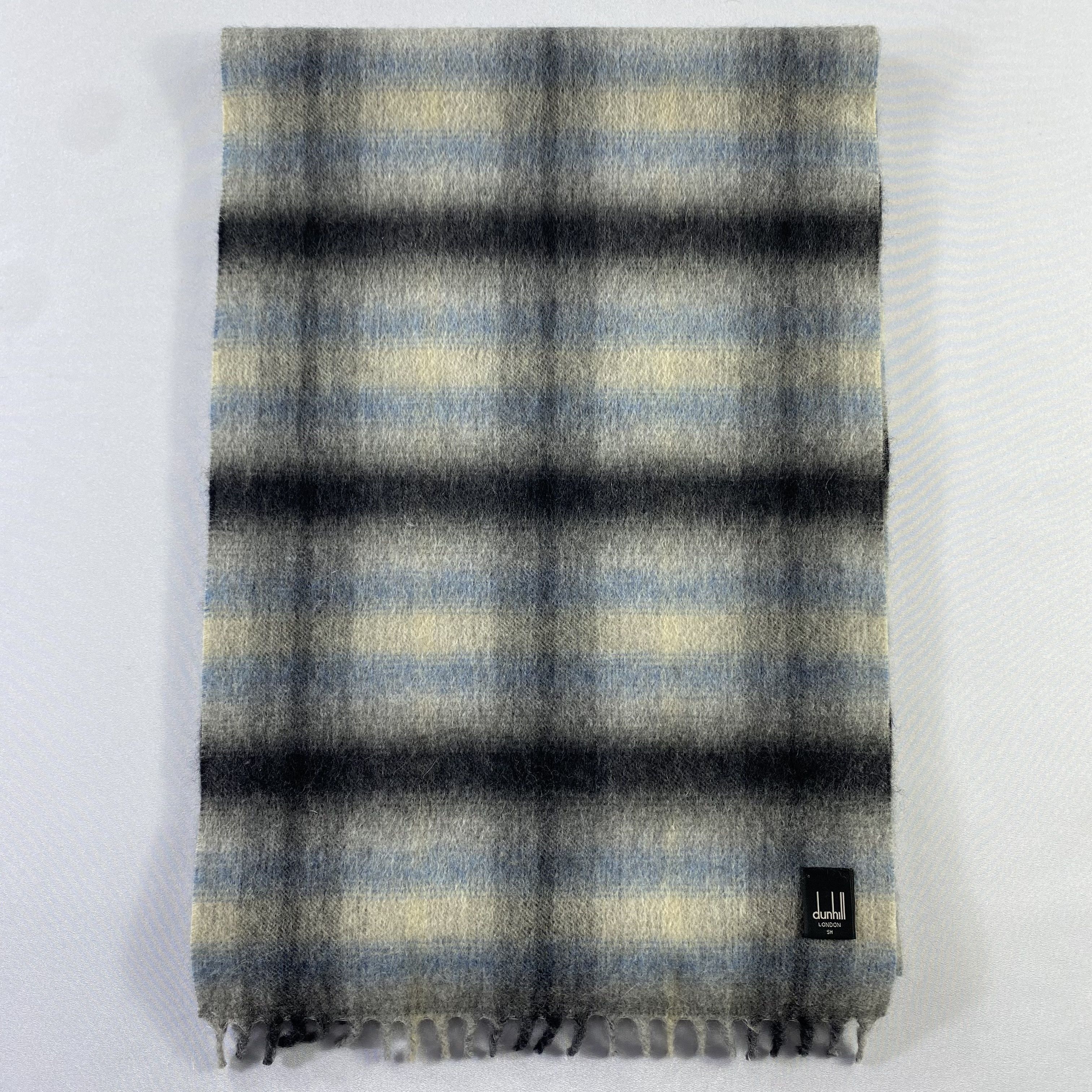 Alfred Dunhill Dunhill Scarf Plaid Neck Wrap Wool Muffler Size ONE SIZE - 2 Thumbnail