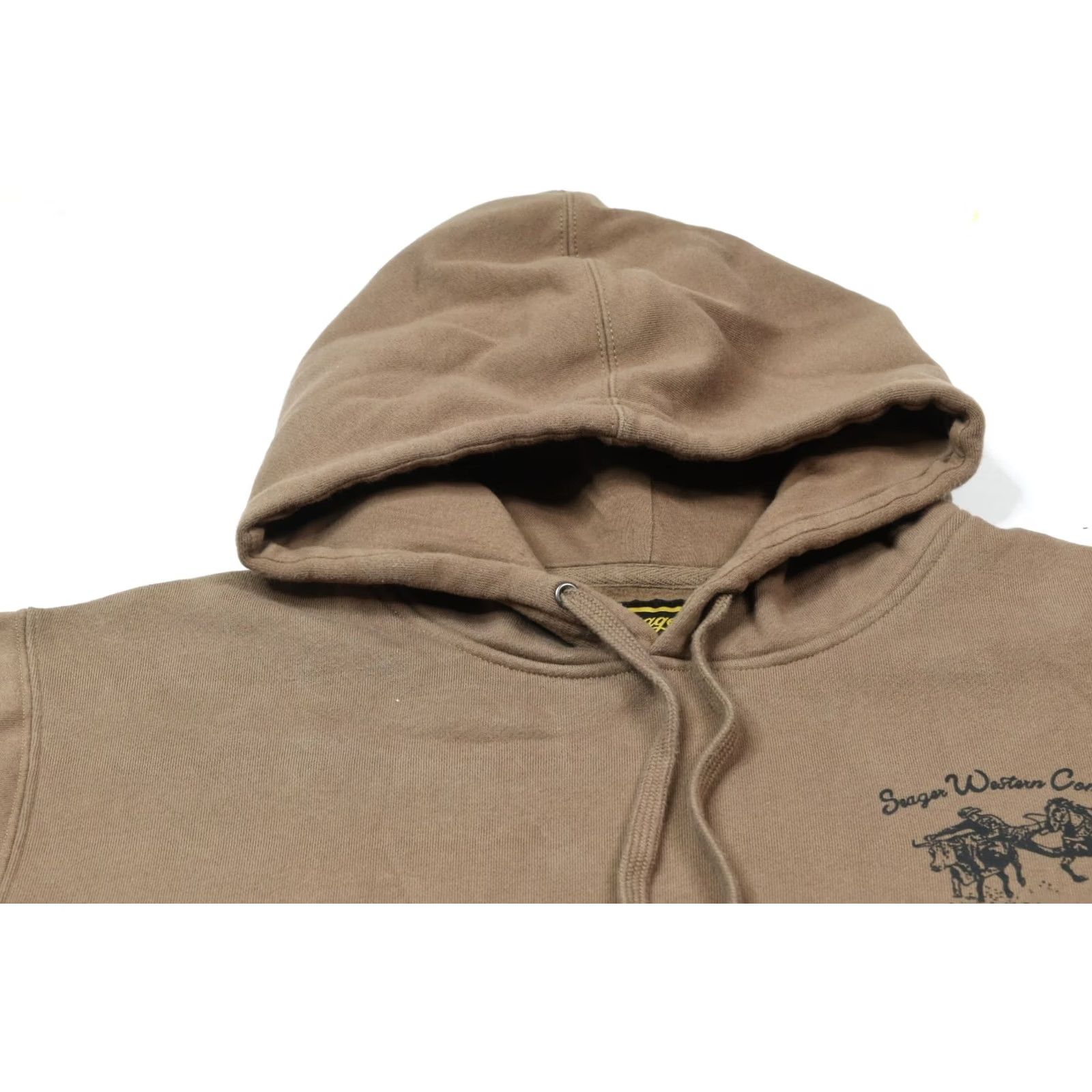 Vintage Seagar Western Company Hoodie Sweater Brown Long Sleeve Pullover XL Mens Regular Pullover Brown Western Size US XL / EU 56 / 4 - 3 Thumbnail