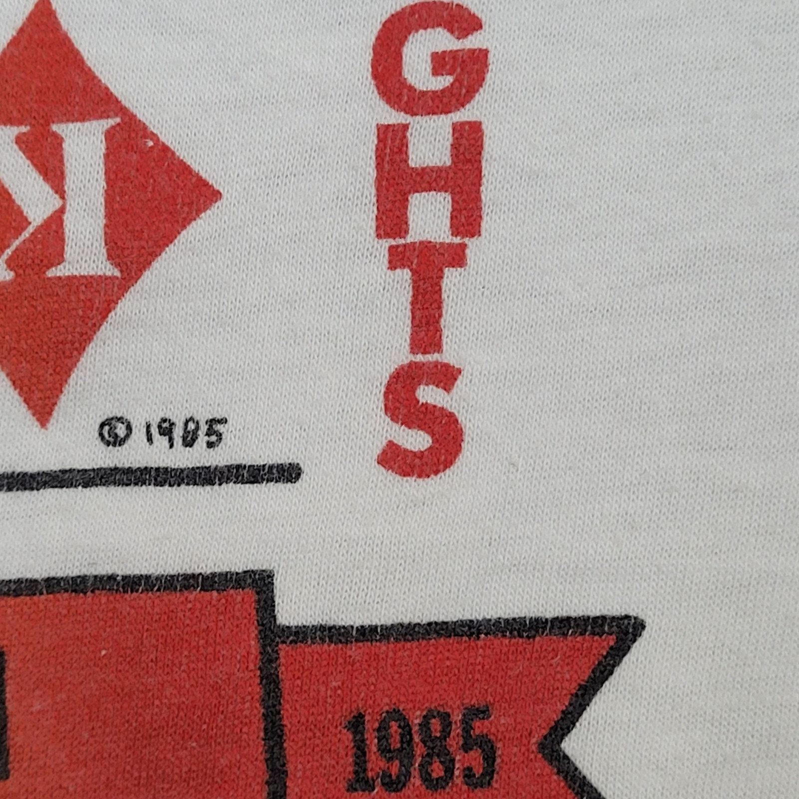 Hanes VTG 1985 King-of-Diamonds Strip-Club Shirt XS/S 17x24 USA Size US S / EU 44-46 / 1 - 4 Thumbnail