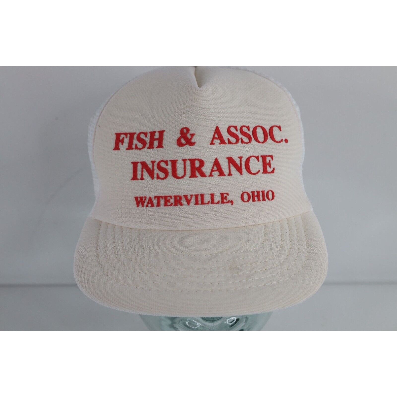 Vintage Vintage 80s 90s Fish and Association Insurance Trucker Hat Size ONE SIZE - 1 Thumbnail