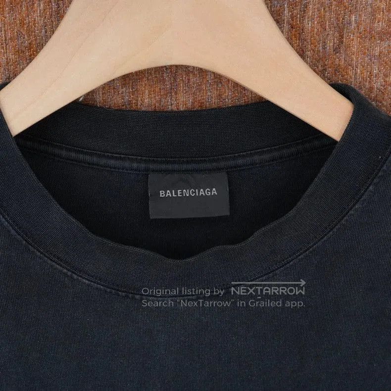 Balenciaga Balenciaga Washed Rhinestone T-shirt. Size US XS / EU 42 / 0 - 3 Thumbnail