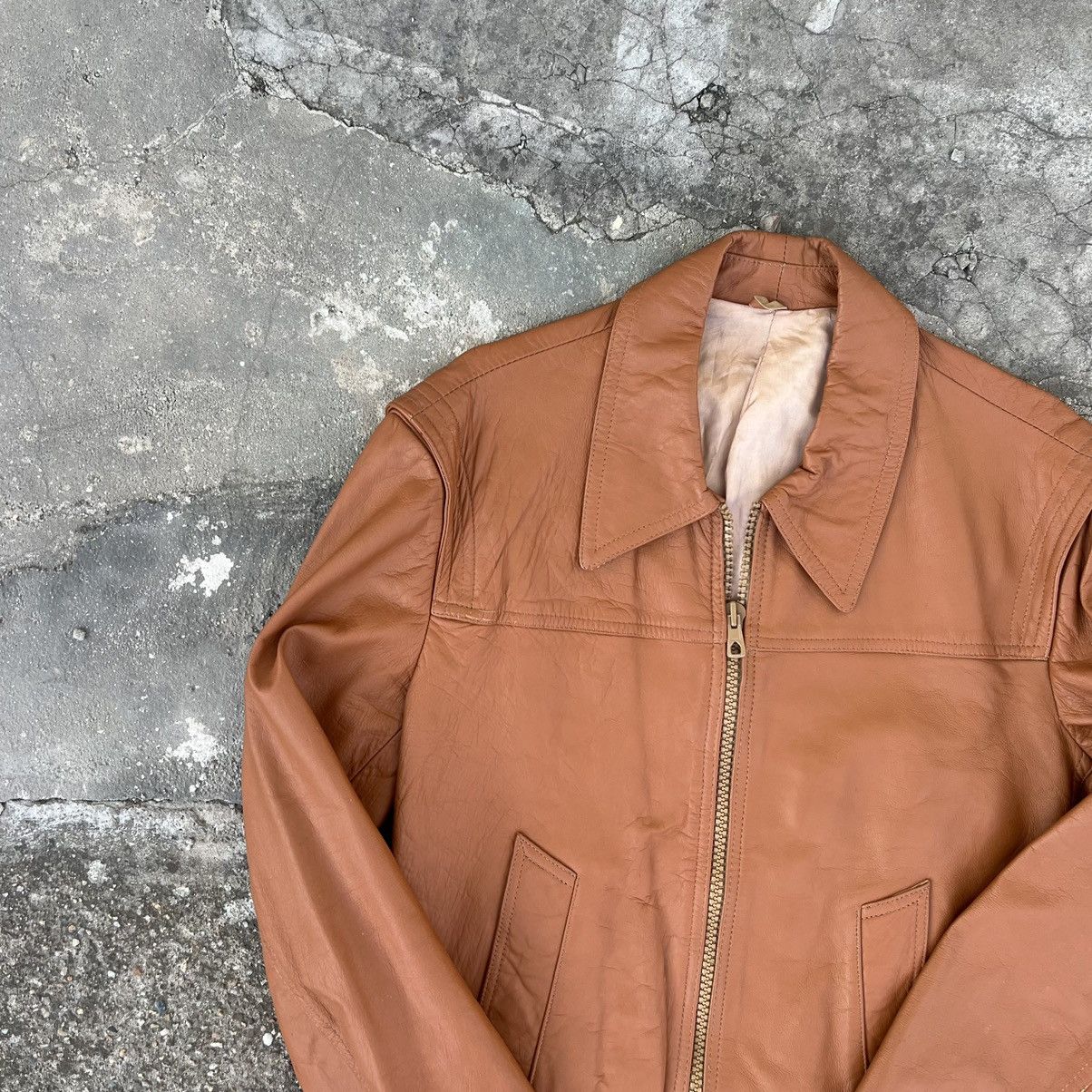 Leather × Vintage Vintage Genuine Real Leather Jacket High Quality Rock Punk Size US M / EU 48-50 / 2 - 3 Thumbnail
