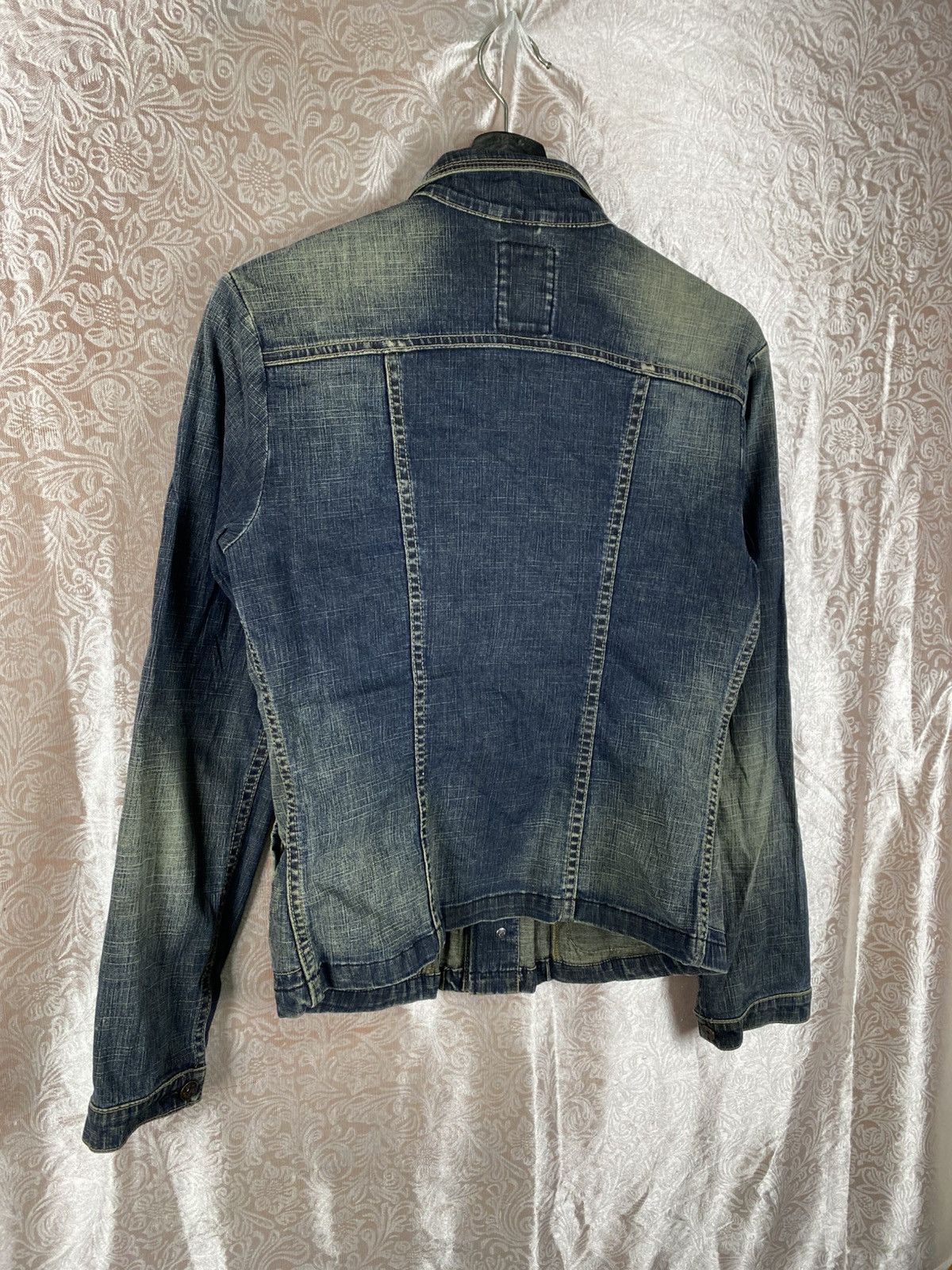 Marithe + Francois Girbaud Marithé François Girbaud Vintage Distressed Denim Jacket Size M / US 6-8 / IT 42-44 - 14 Thumbnail