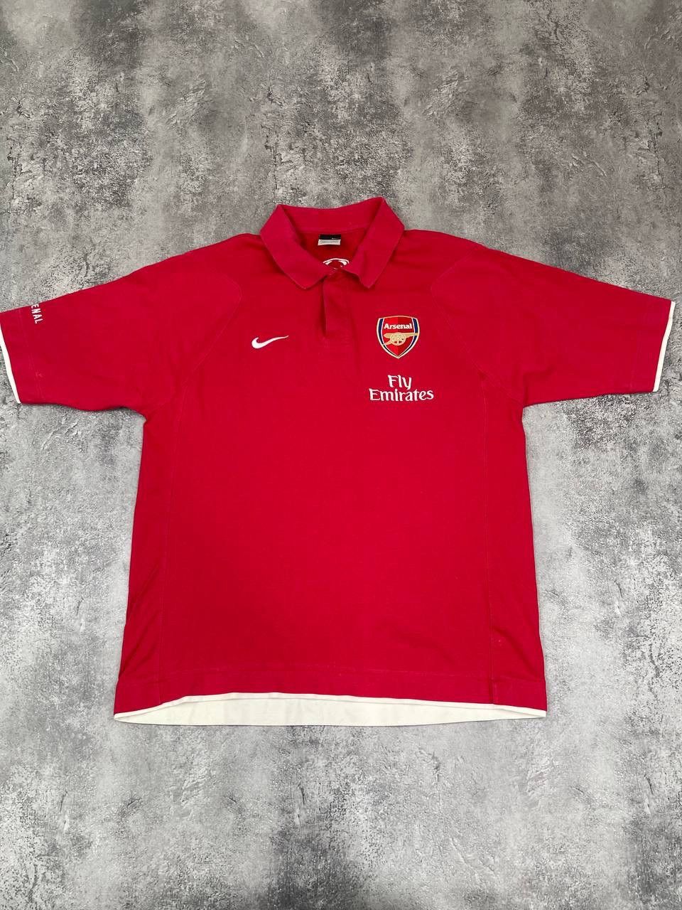 Nike Nike Arsenal FC Men Polo Shirt Fly Emirates 2010/11 Red Size US L / EU 52-54 / 3 - 1 Thumbnail
