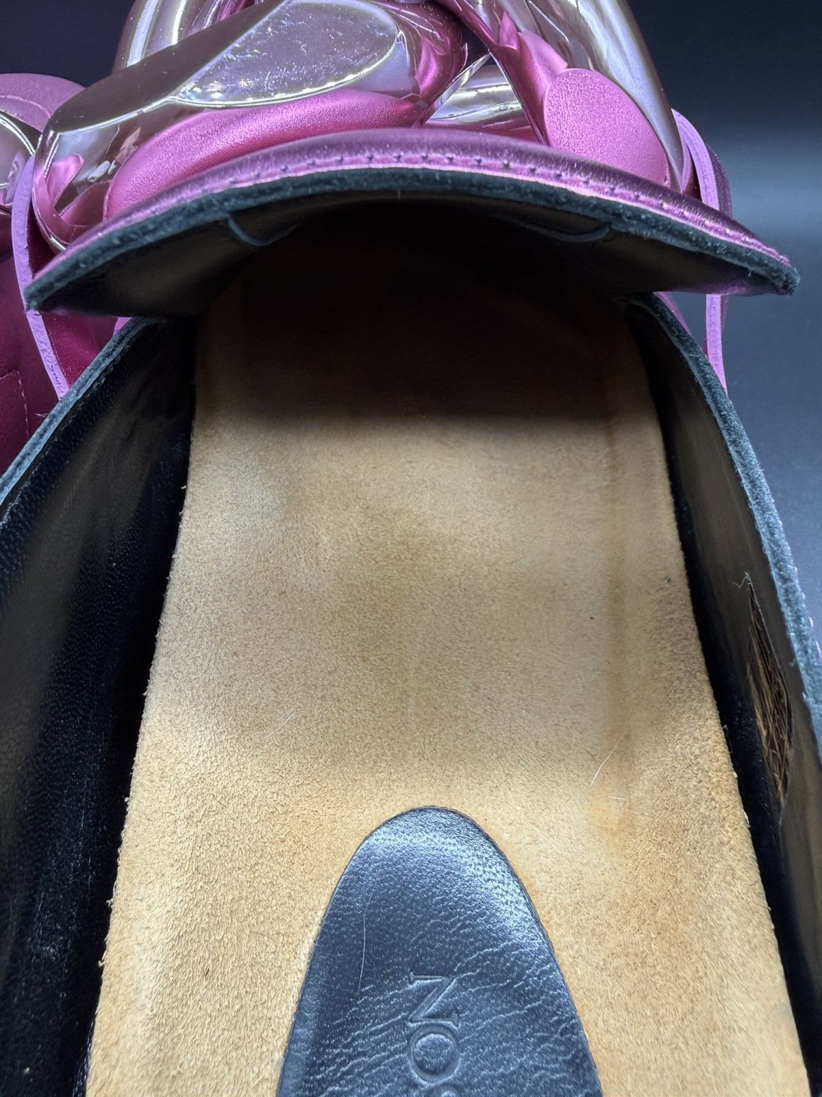 JW Anderson JW Anderson. Chain Loafer Mule. Metallic Pink. EU 46- US 12 Size US 12 / EU 45 - 7 Thumbnail