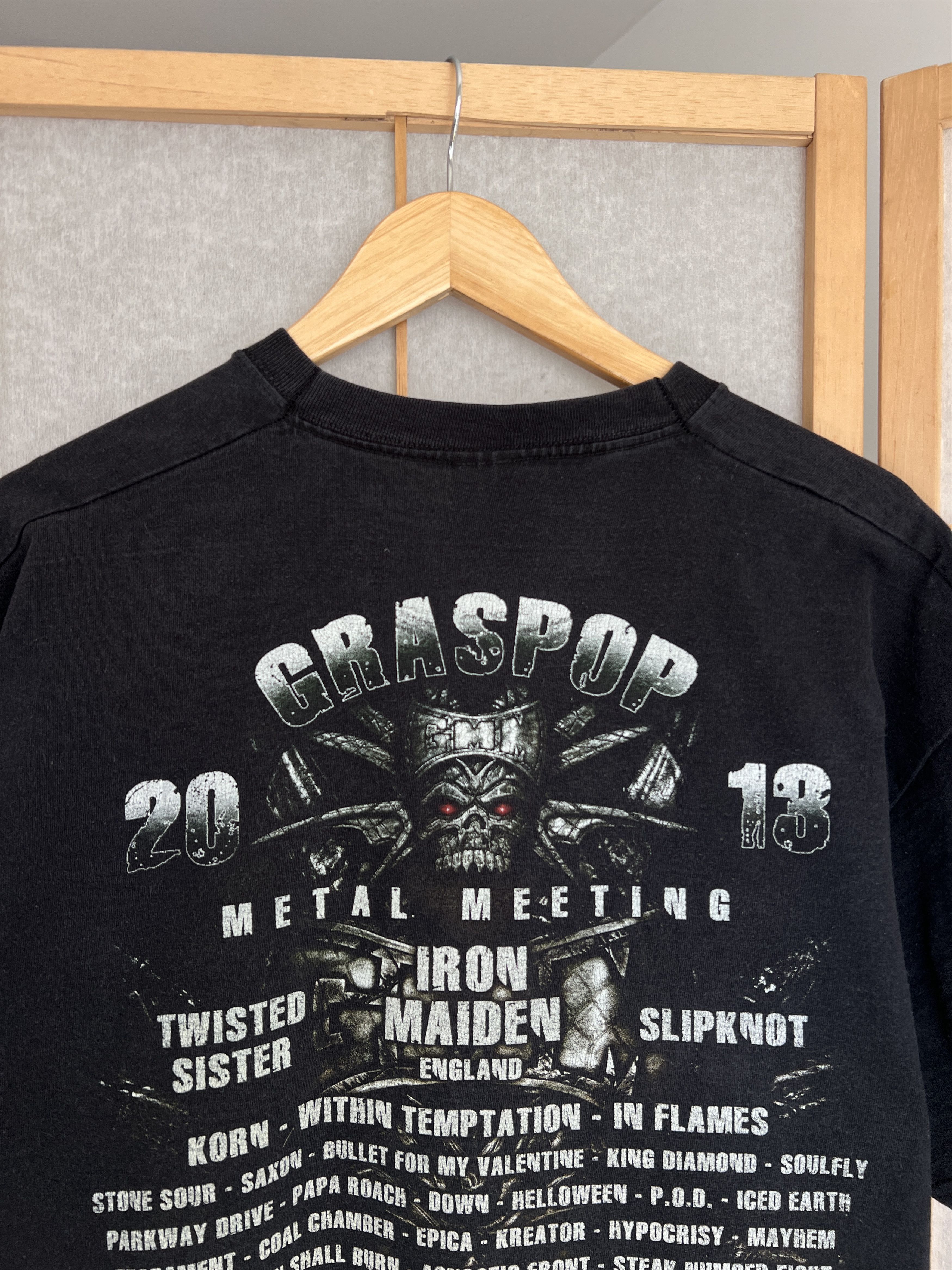 Vintage Rare! Graspop Metal meeting VTG 2013 faded sun t shirt tour Size US XL / EU 56 / 4 - 16 Thumbnail