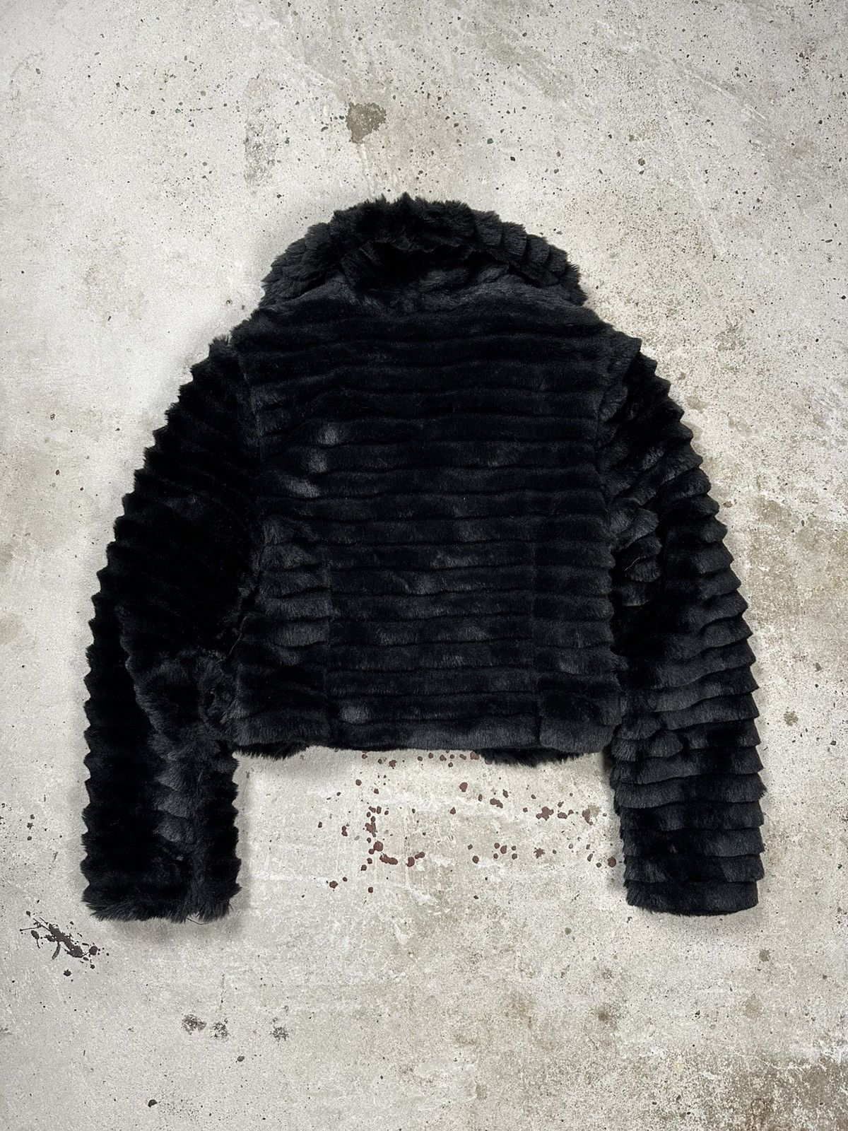 If Six Was Nine × Japanese Brand × Le Grande Bleu (L.G.B.) Vintage Y2K Faux Fur Black Jacket Japanese Style Size US XS / EU 42 / 0 - 2 Thumbnail